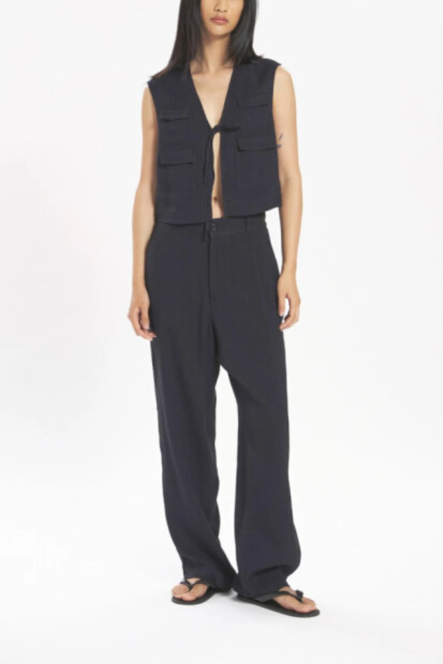 Trousers Ida Tendon- Navy - Image 6