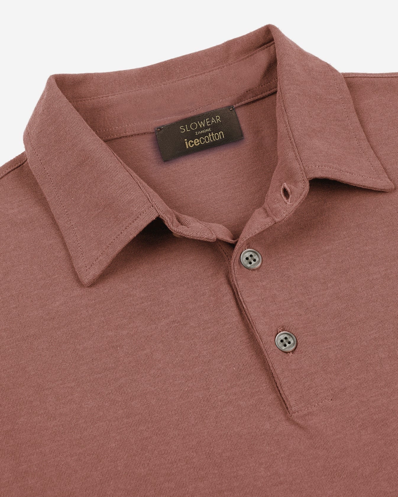 Ice Cotton Short Sleeve Polo Shirt Old Pink - Image 5