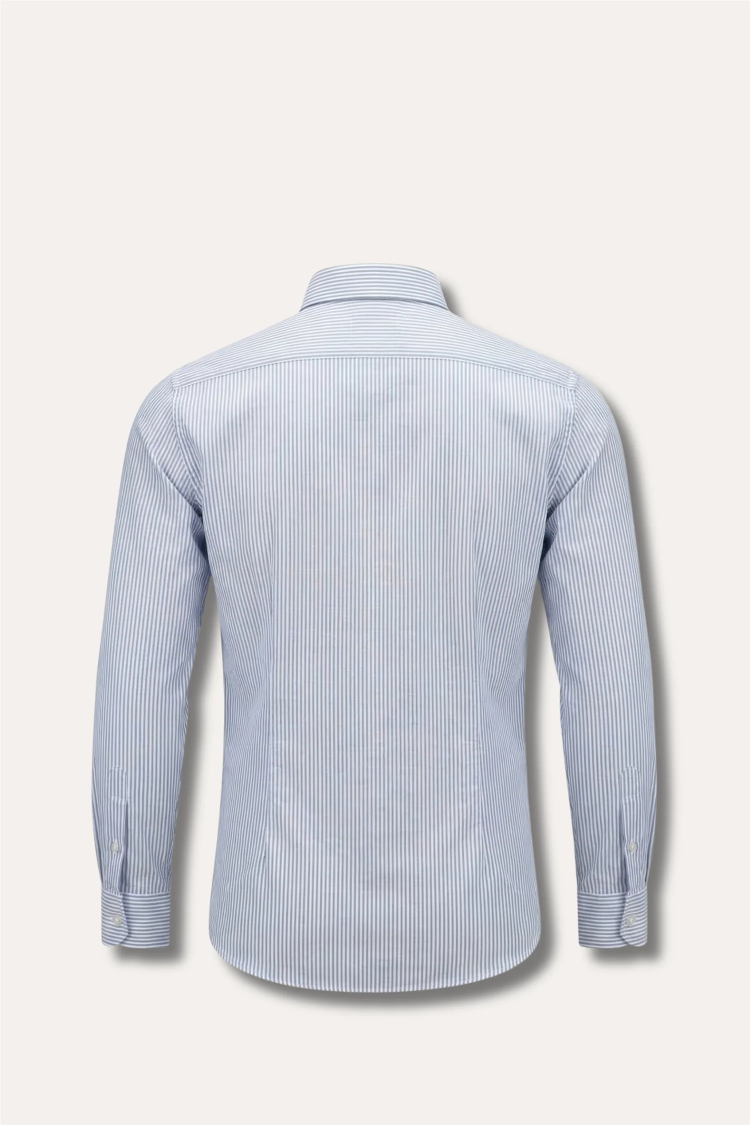 Oxford Cotton Shirt Light Blue Stripe - Image 2