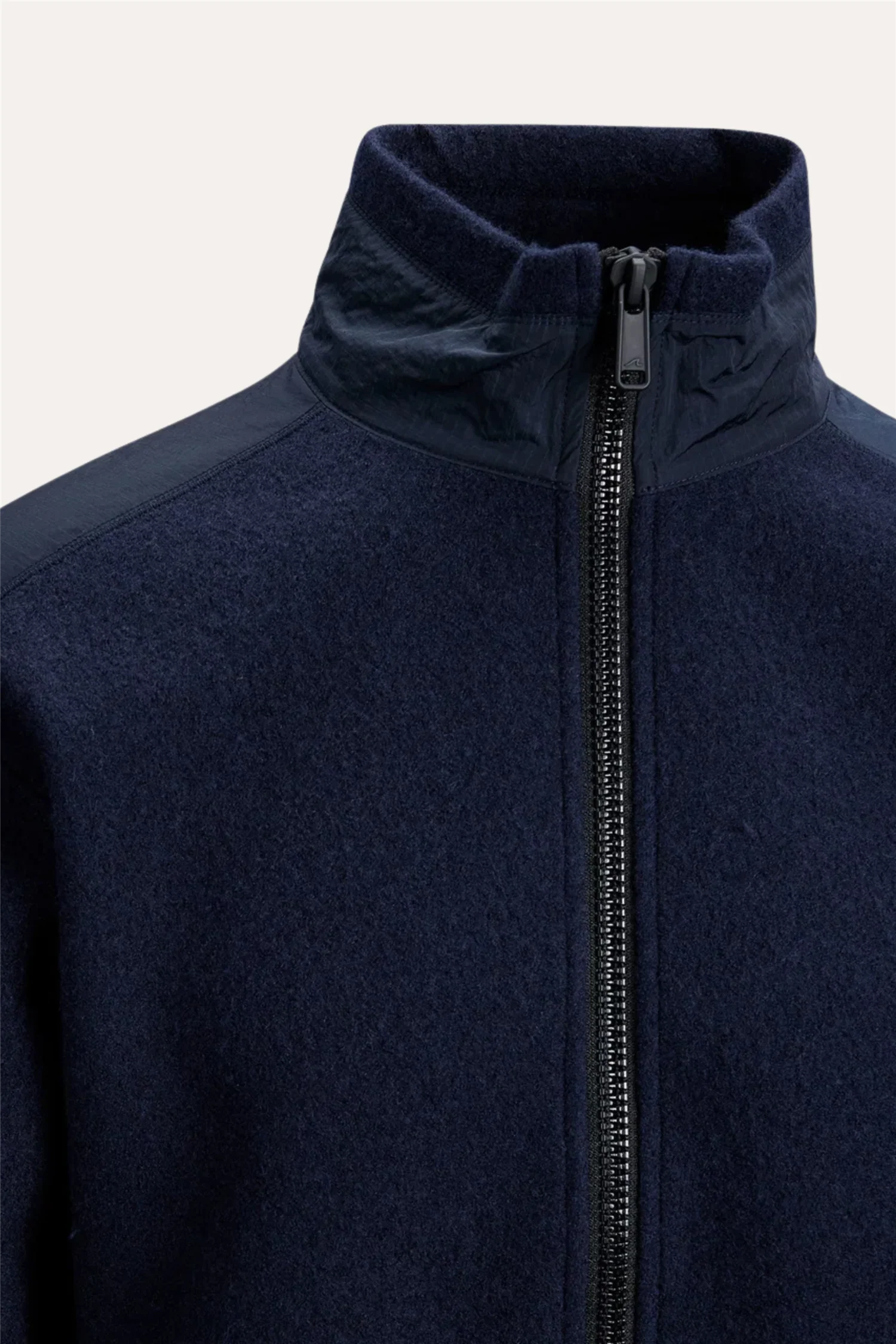 Cesano Boiled Wool Navy - Image 4
