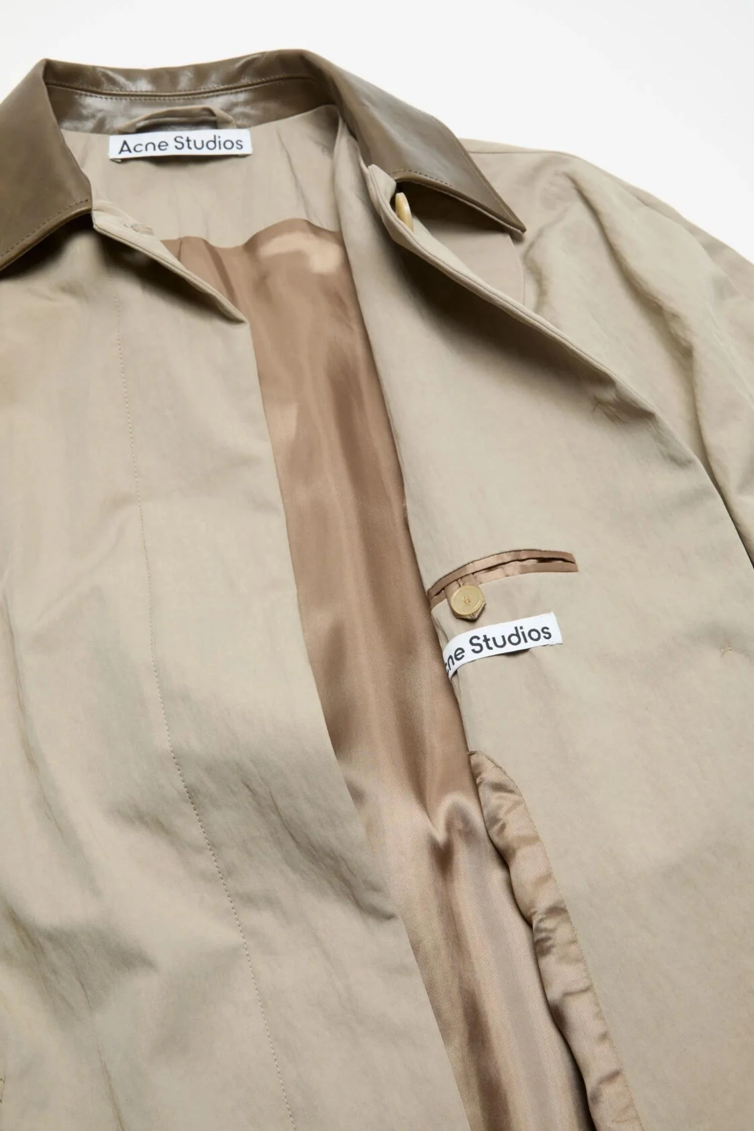 Belted Trenchcoat- Khaki Grey - Image 3