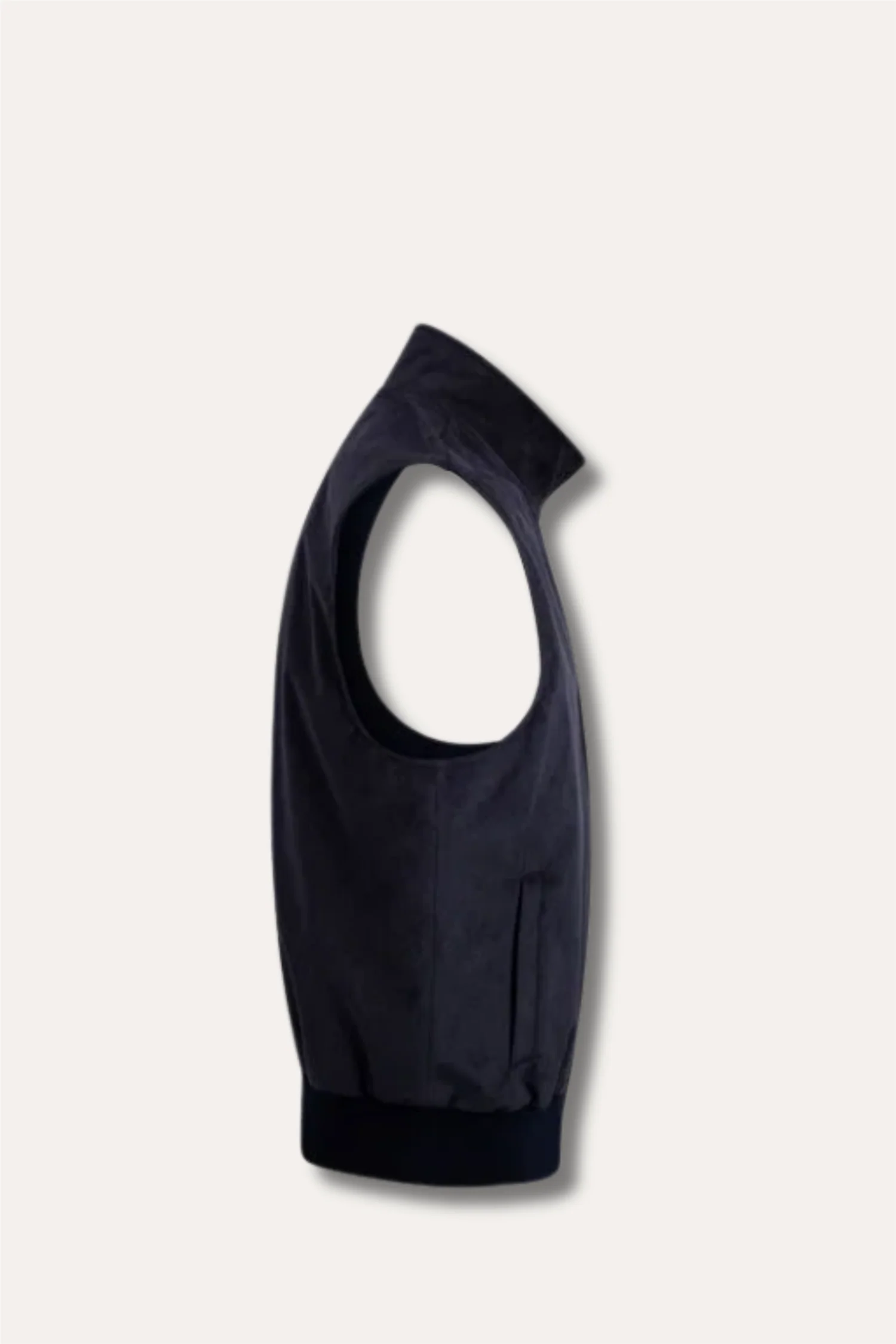 Alcantara Vest Navy - Image 3