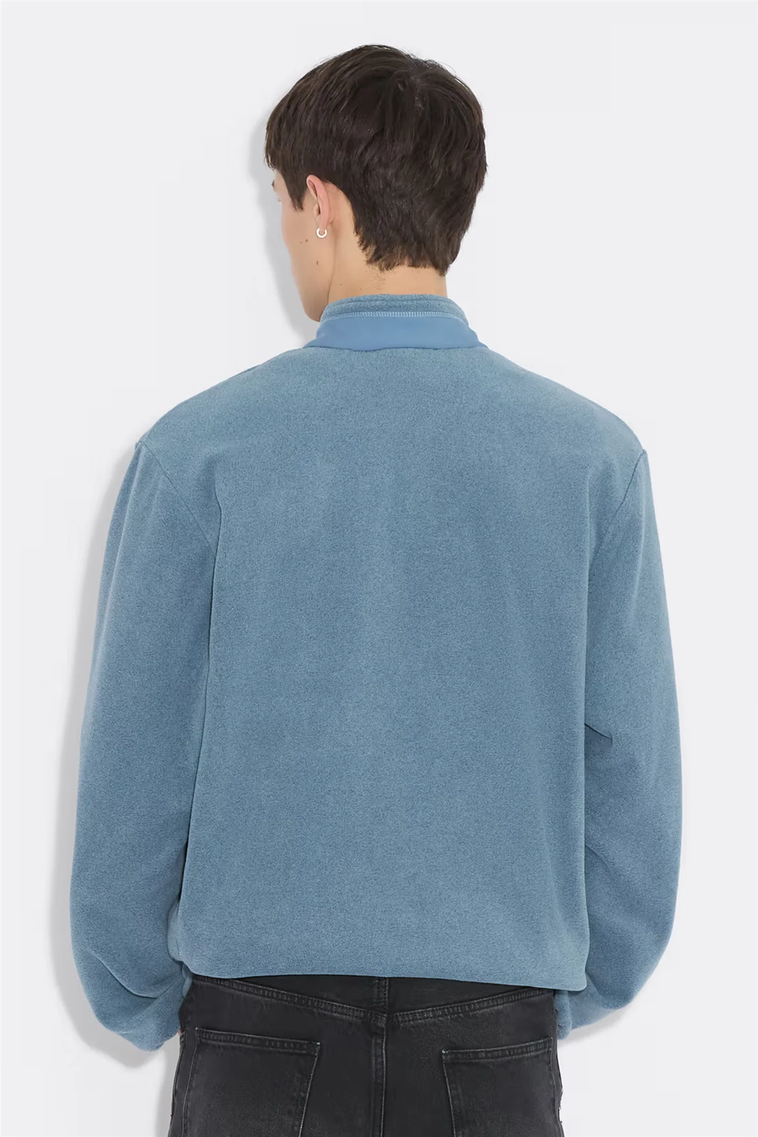 Regular Fleece Jacket Dusty Blue - Image 3