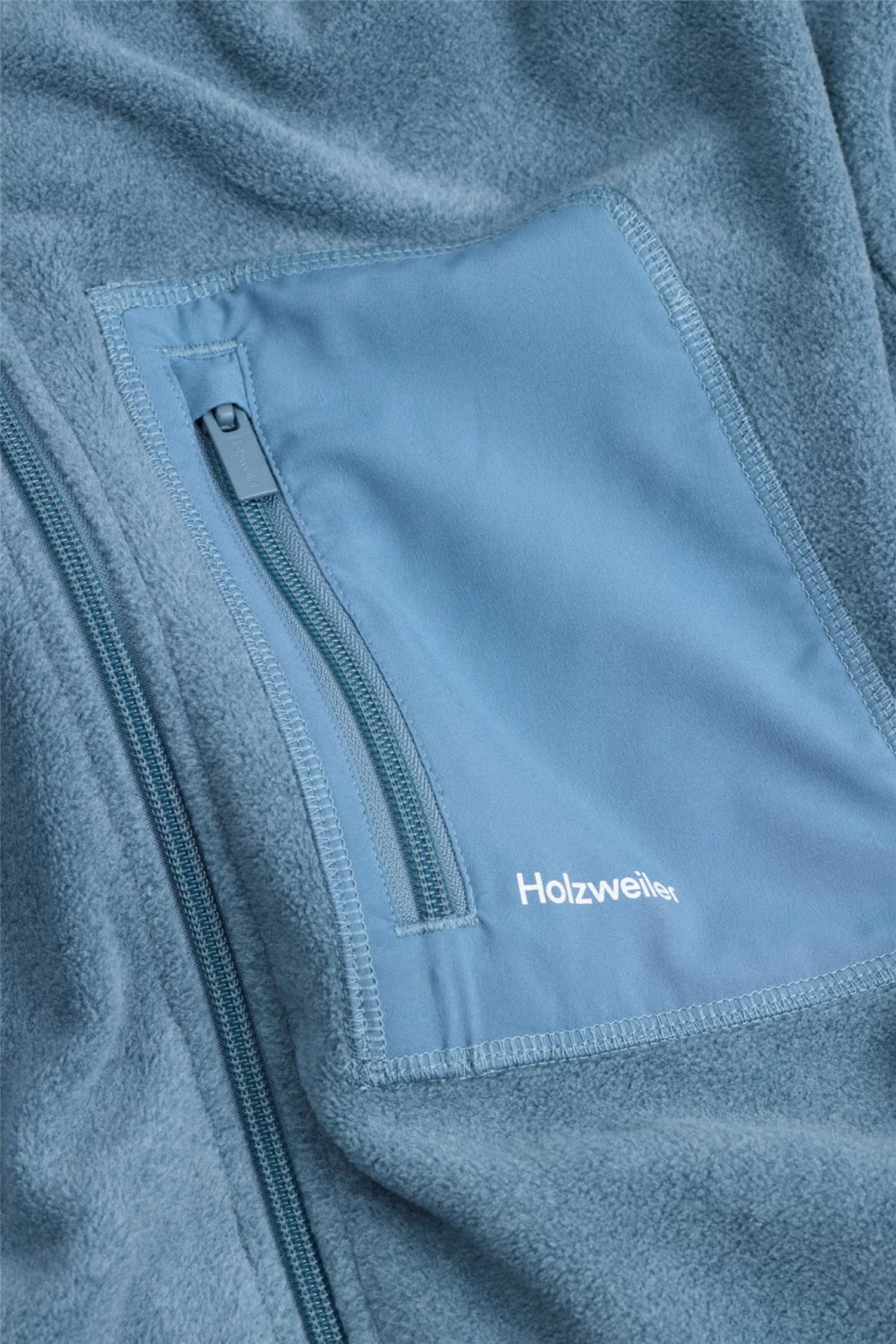 Regular Fleece Jacket Dusty Blue - Image 4