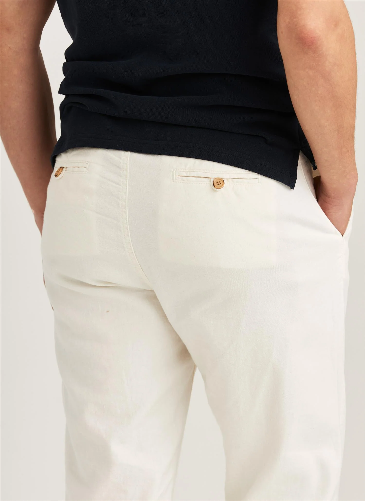 Fenix Linen Trouser Off White - Image 3