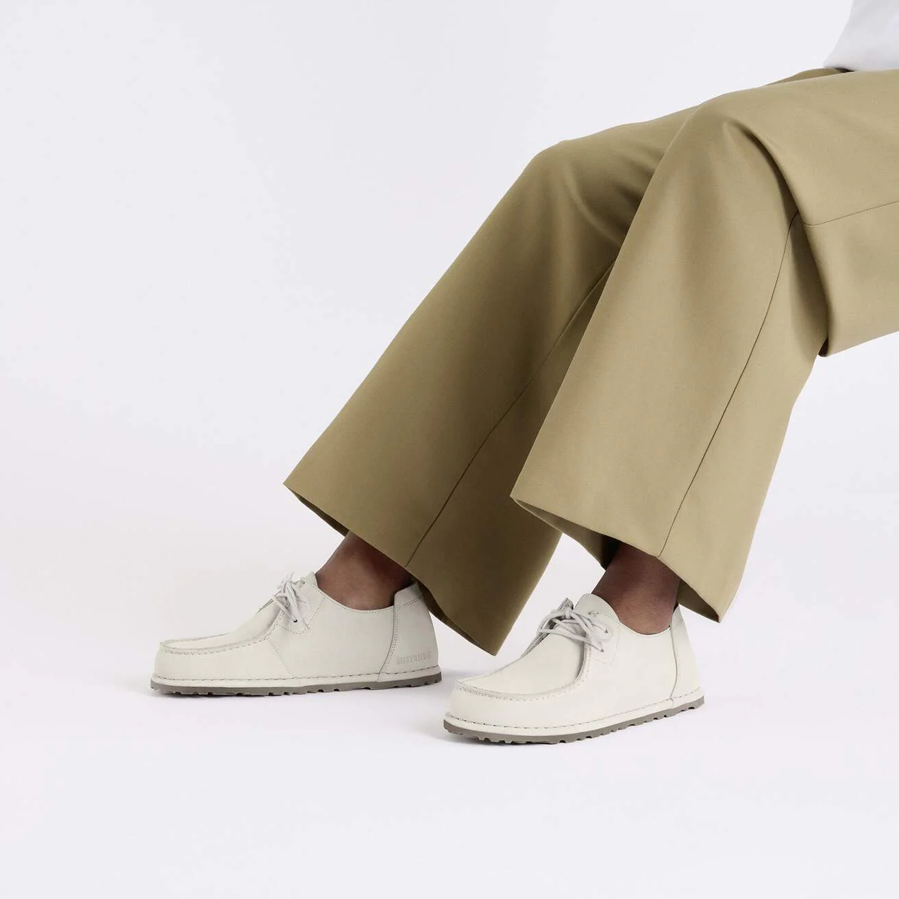 Men's Utti Lace Suede Leather Antique White - Image 3