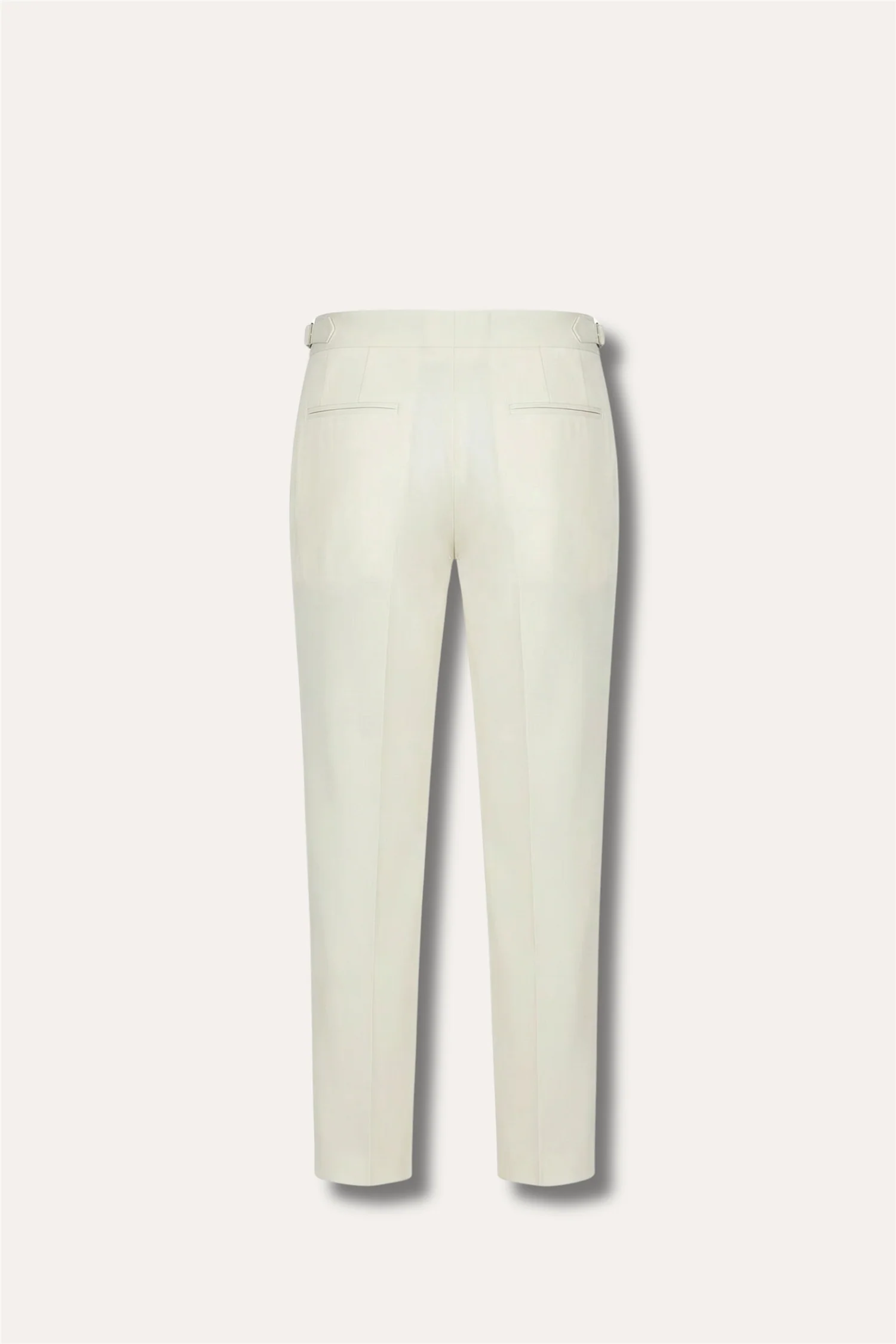 Prato Regular Fit Trousers Off White - Image 2