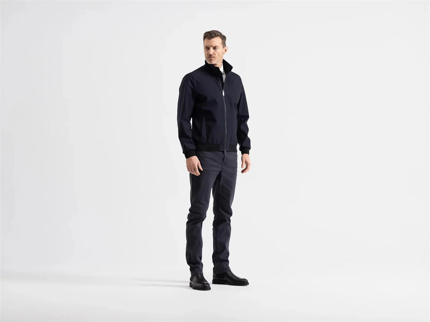 Bullet Jacket Savile Dark Navy Wool - Image 5