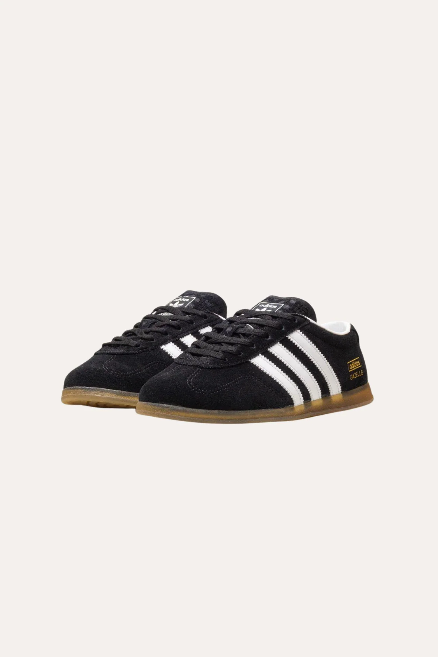 Women's Gazelle Lo pro JR8886- Cblack/ Ftwwht/ Gum3 - Image 3