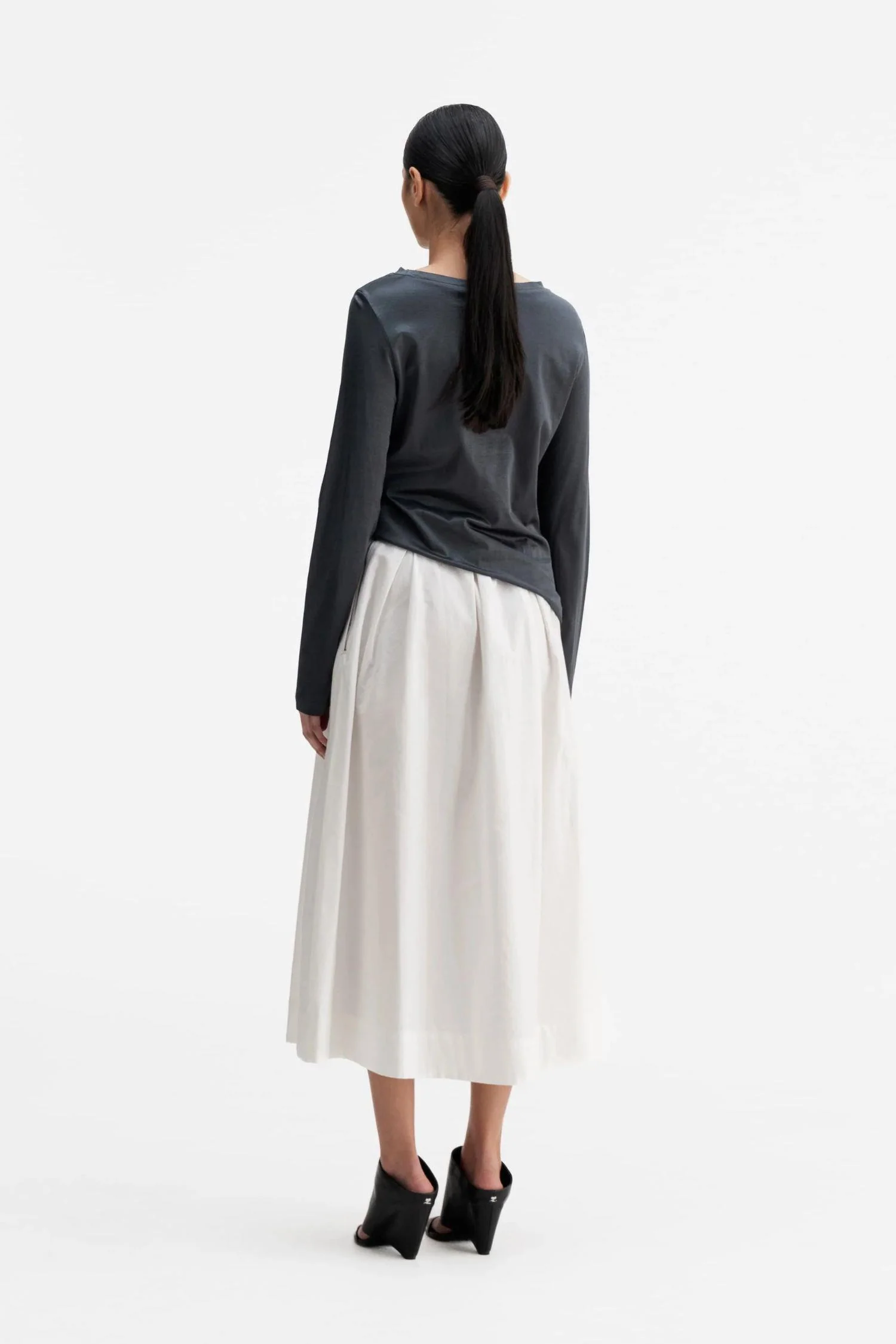 Mace oxford skirt- White - Image 3