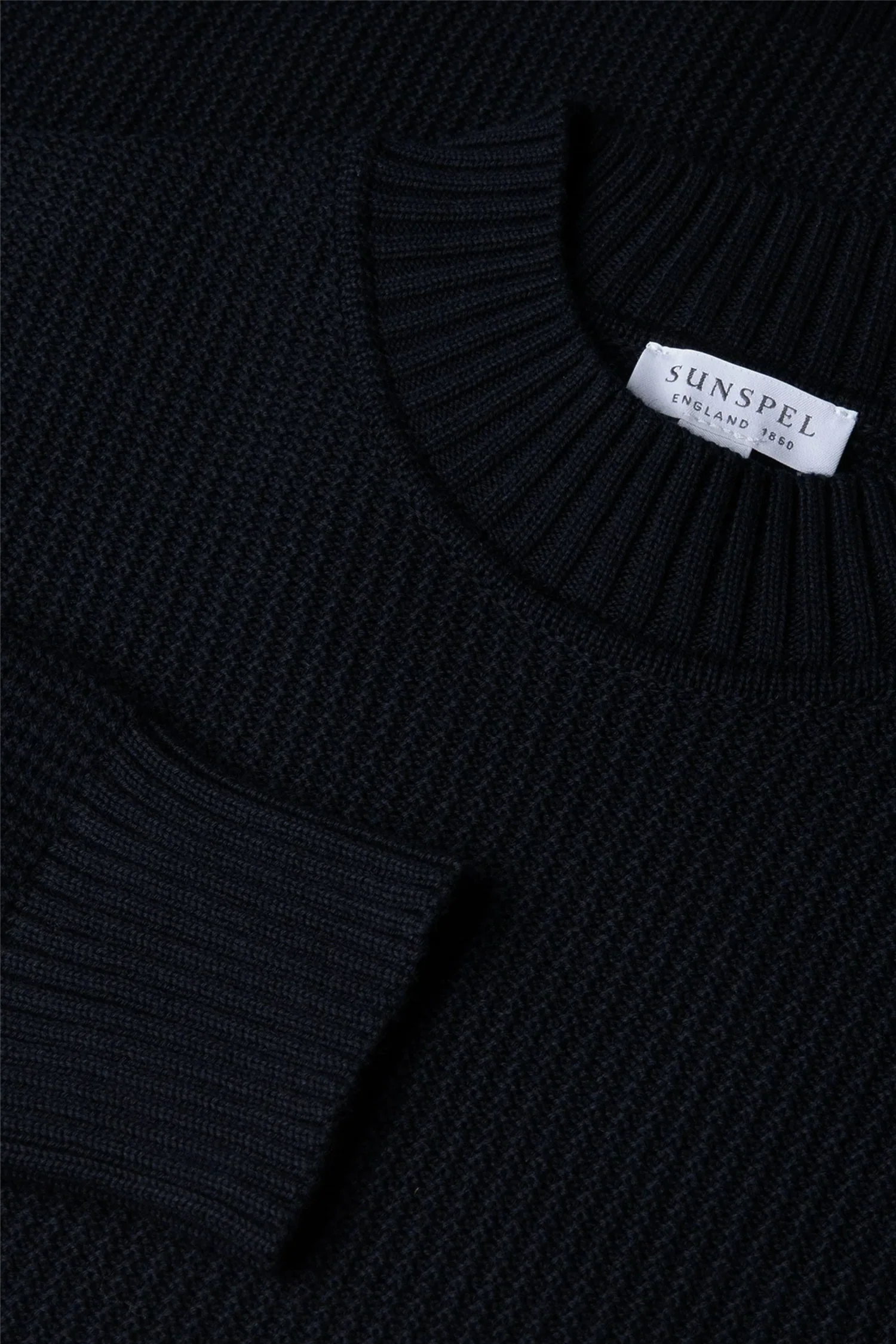 Cotton Crew Neck Jumper Navy - Image 4