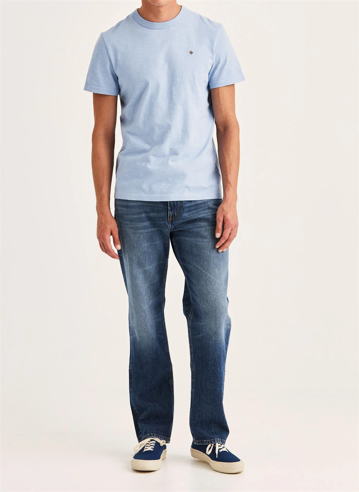 Watson Slub Tee Blue - Image 4