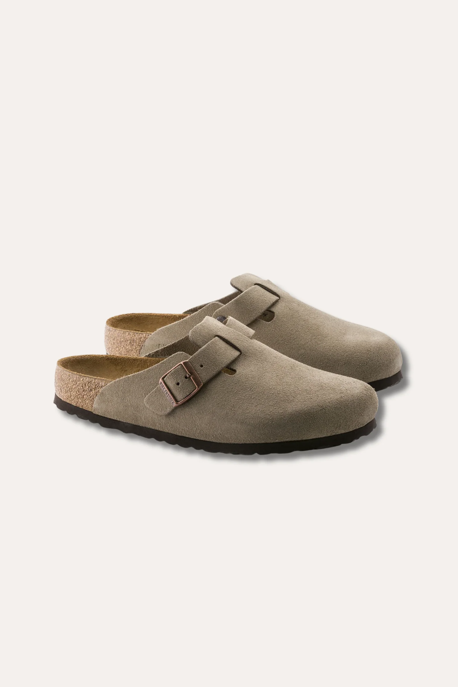 Men's Boston Suede Leather Taupe - Image 3