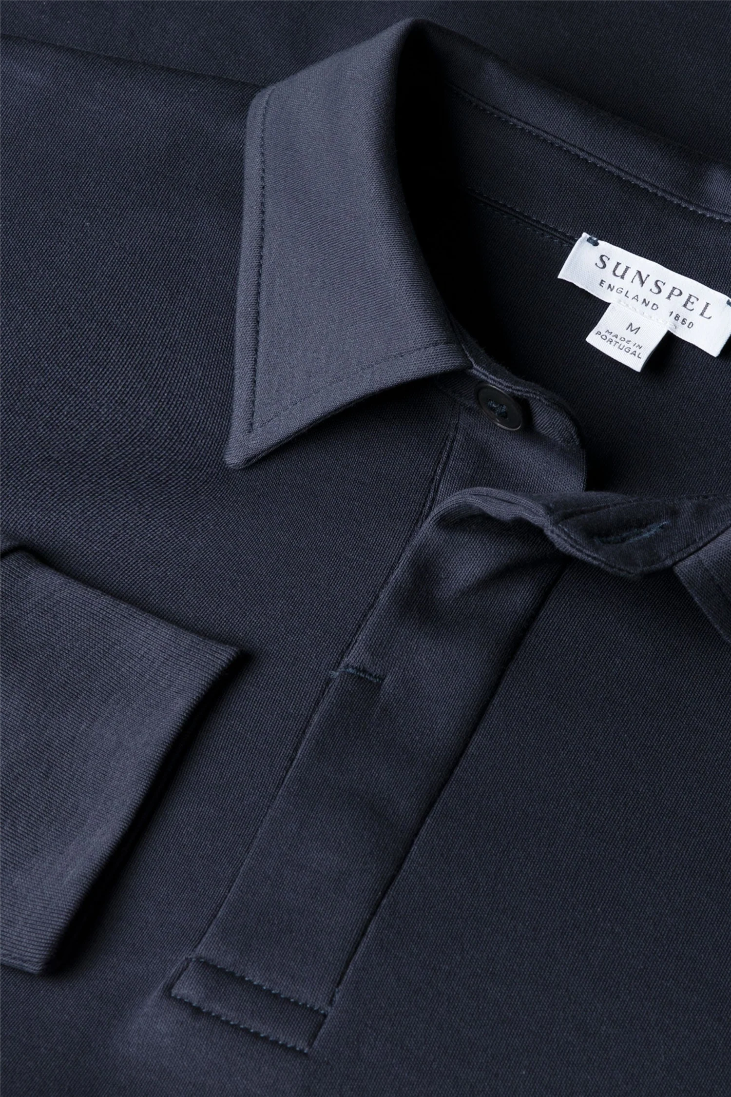 Heavyweight Rugby Polo Shirt Navy - Image 4