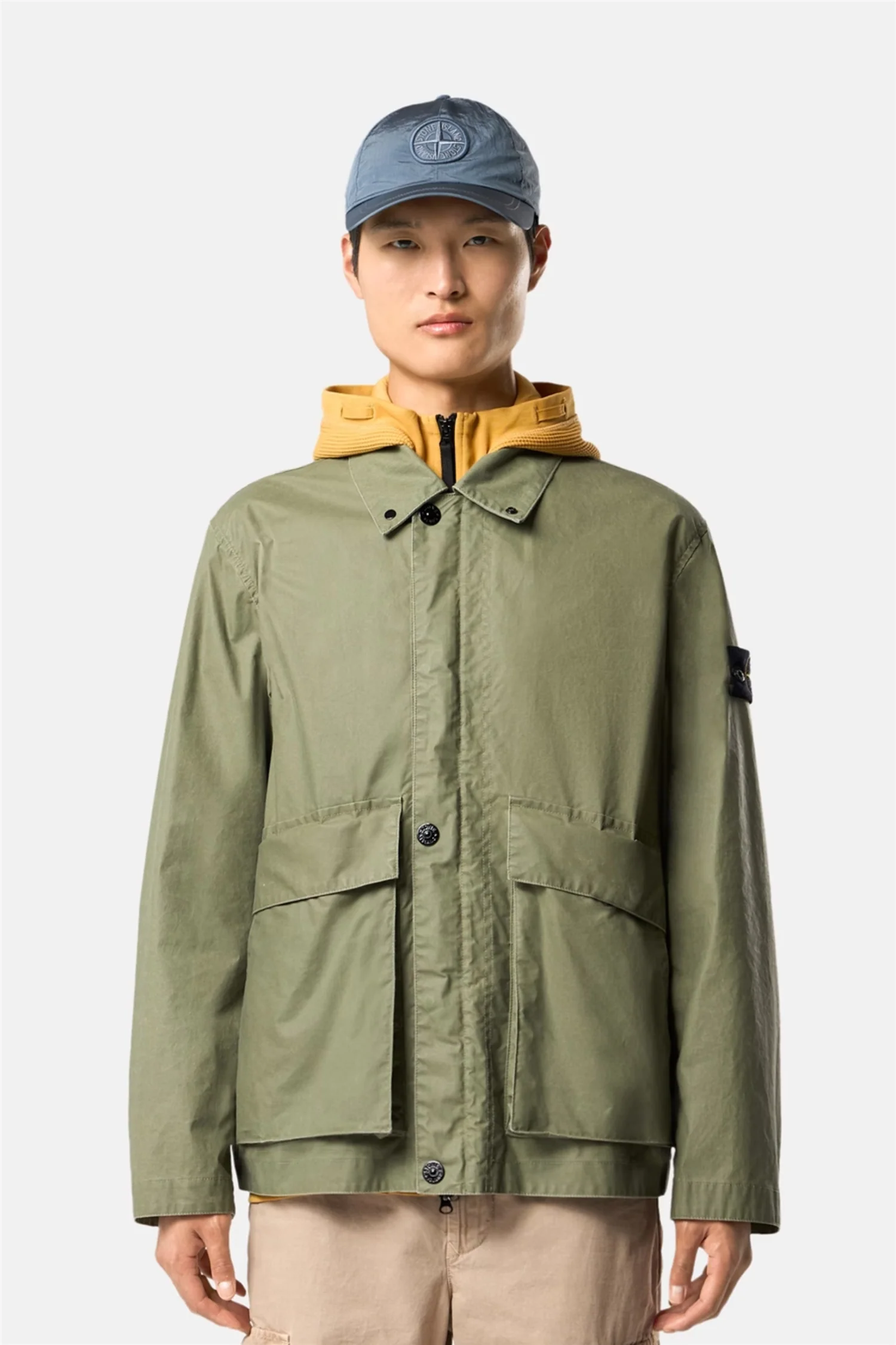 4100054 Waxed Pigment Cotton Tela Military Green - Image 3