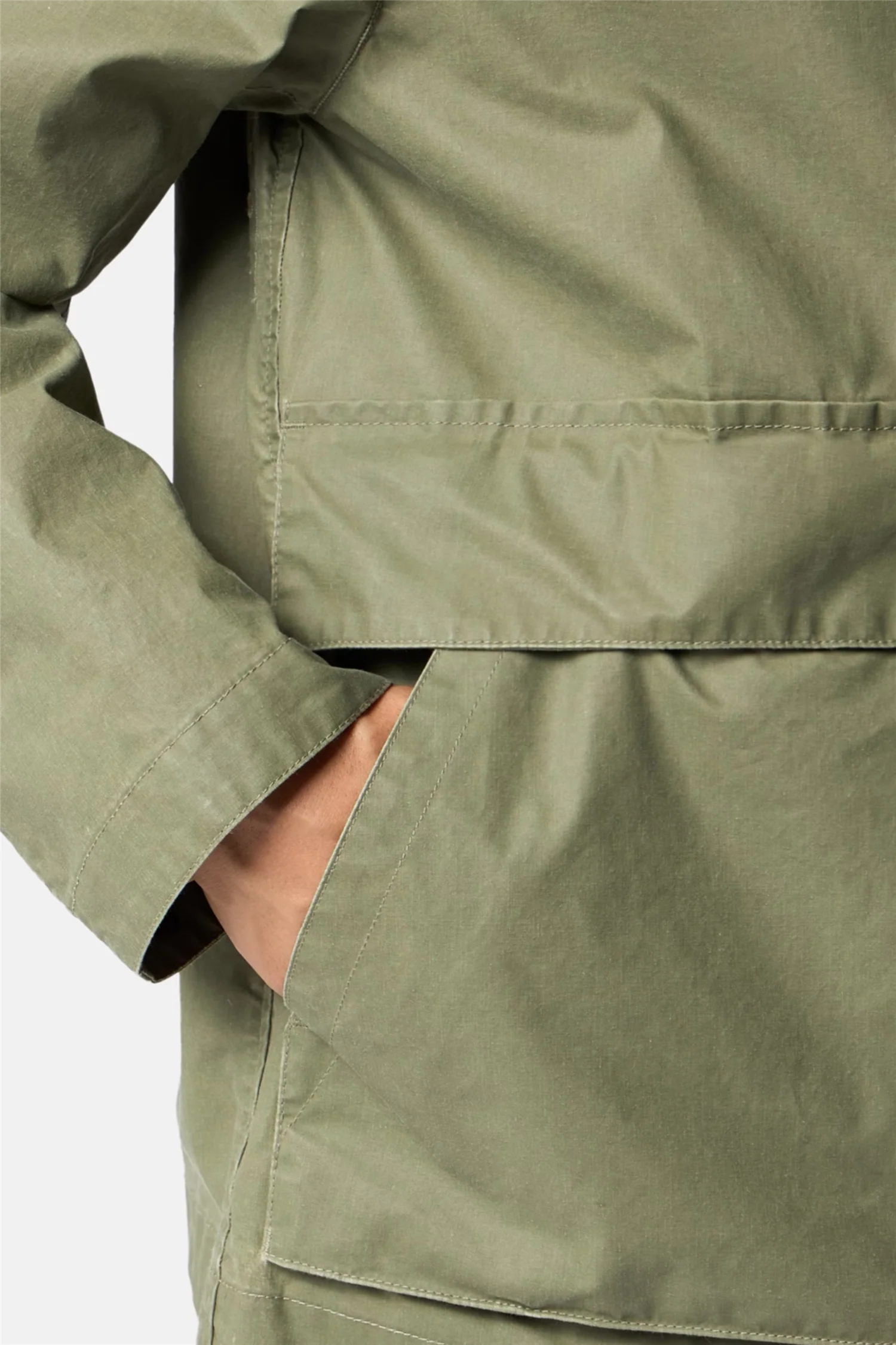 4100054 Waxed Pigment Cotton Tela Military Green - Image 6