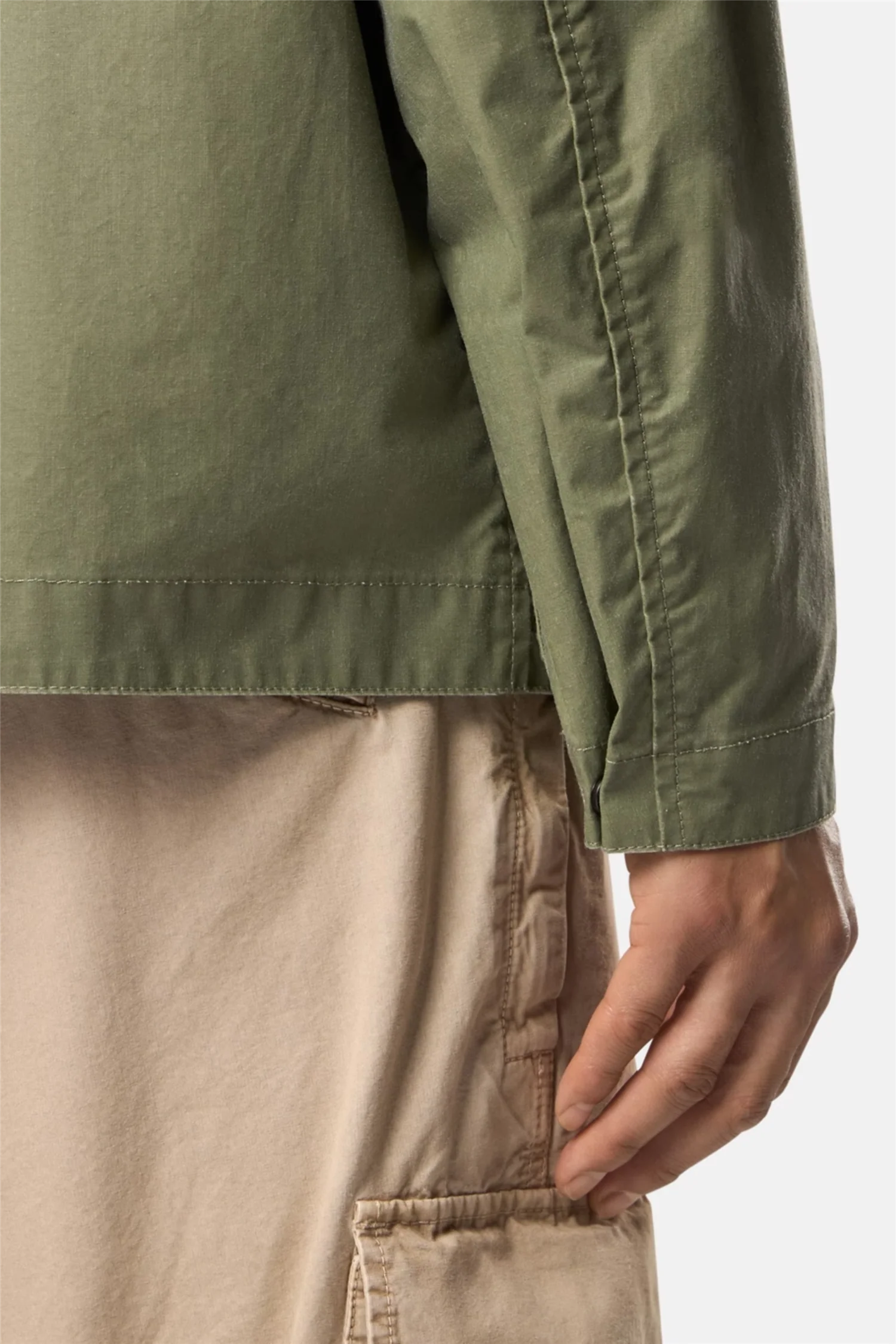 4100054 Waxed Pigment Cotton Tela Military Green - Image 7