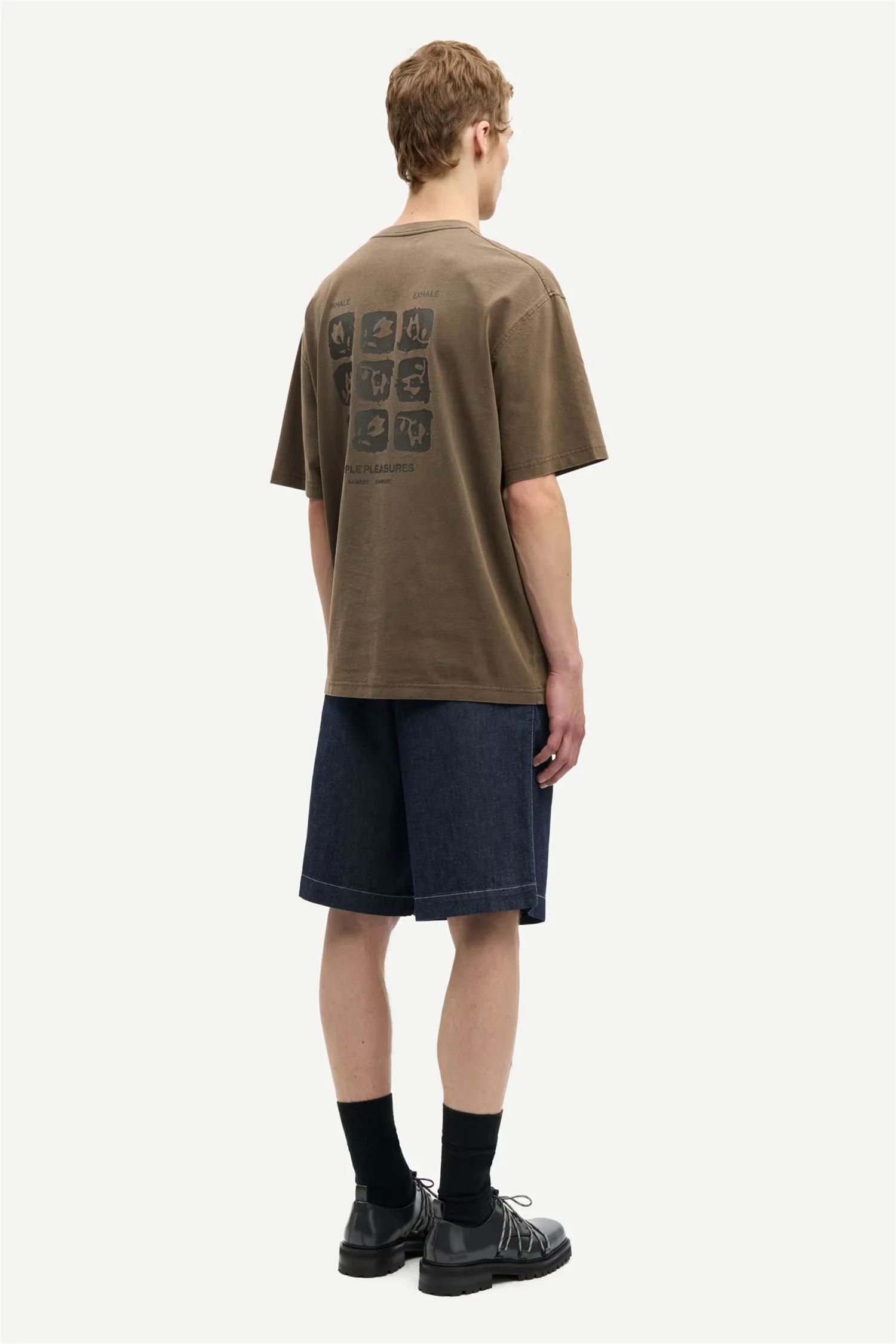 Sacohen T-shirt Brown Stamp - Image 5