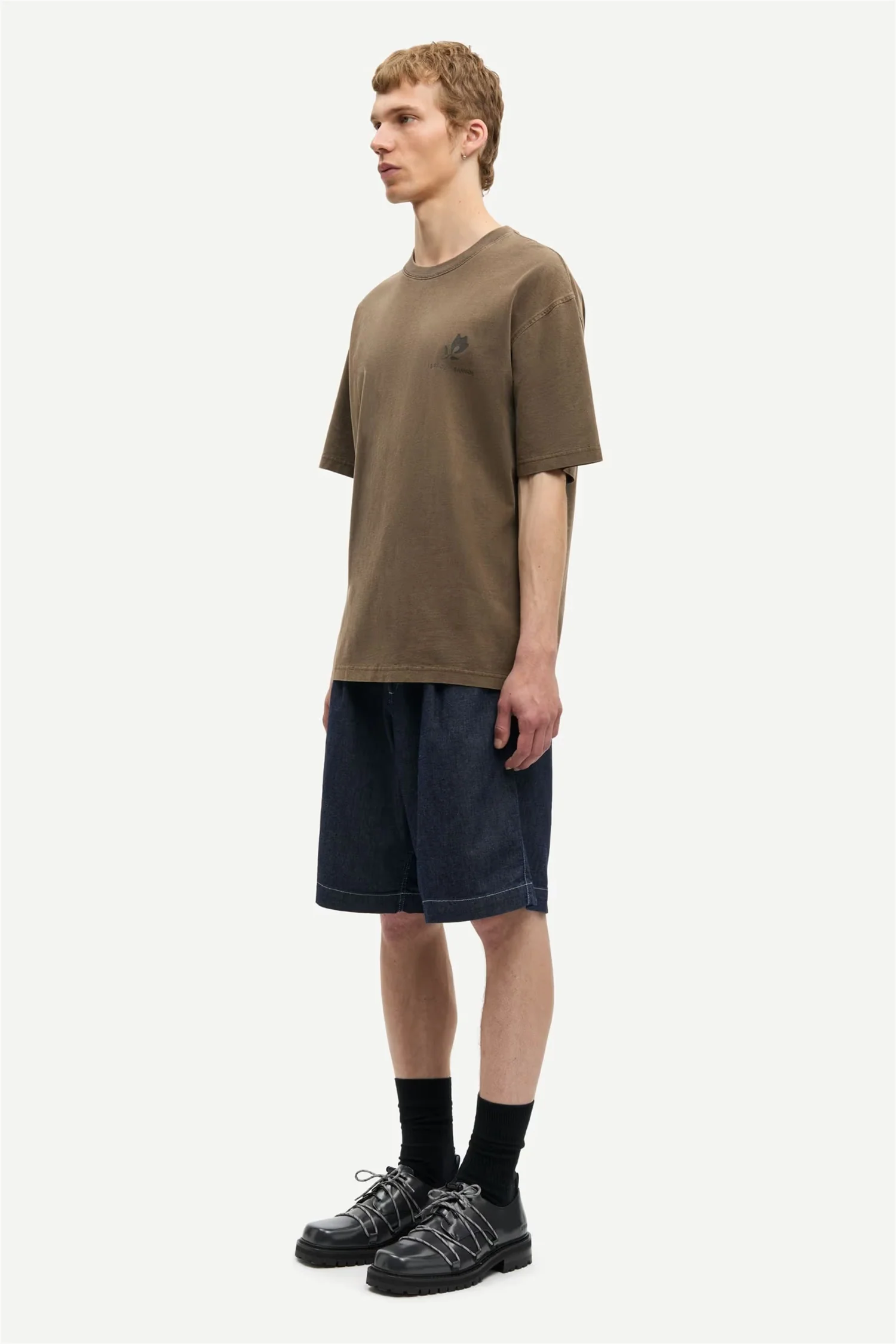 Sacohen T-shirt Brown Stamp - Image 6