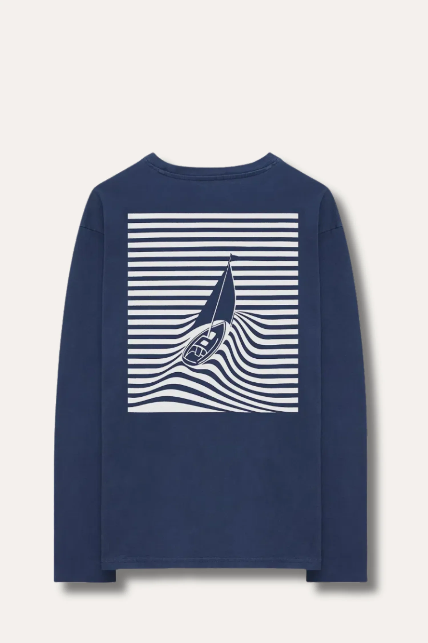 Wind Long Sleeve Washed Navy - Image 2