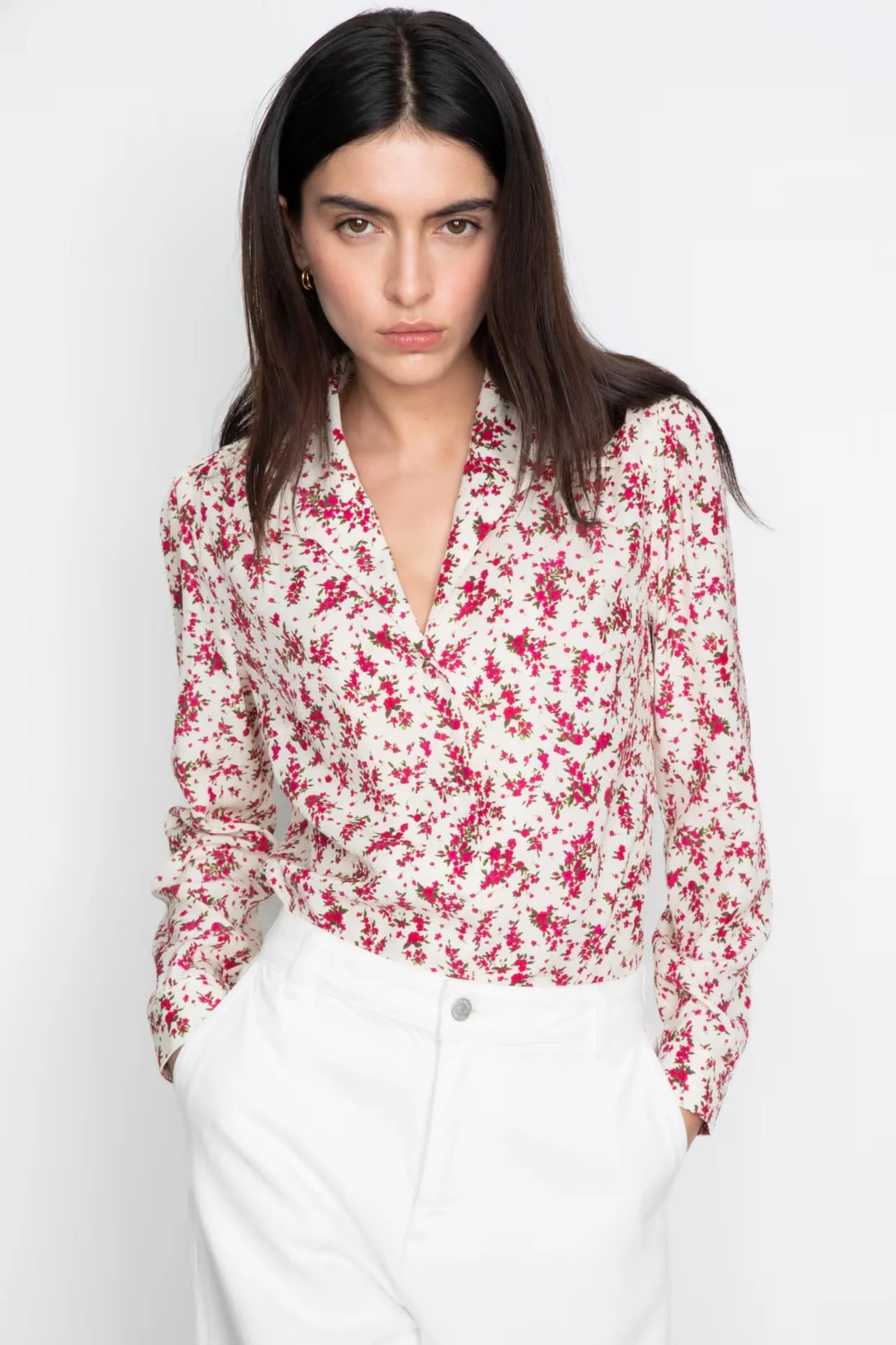 Lu Lu Blouse - 0020 Berry print - Image 3