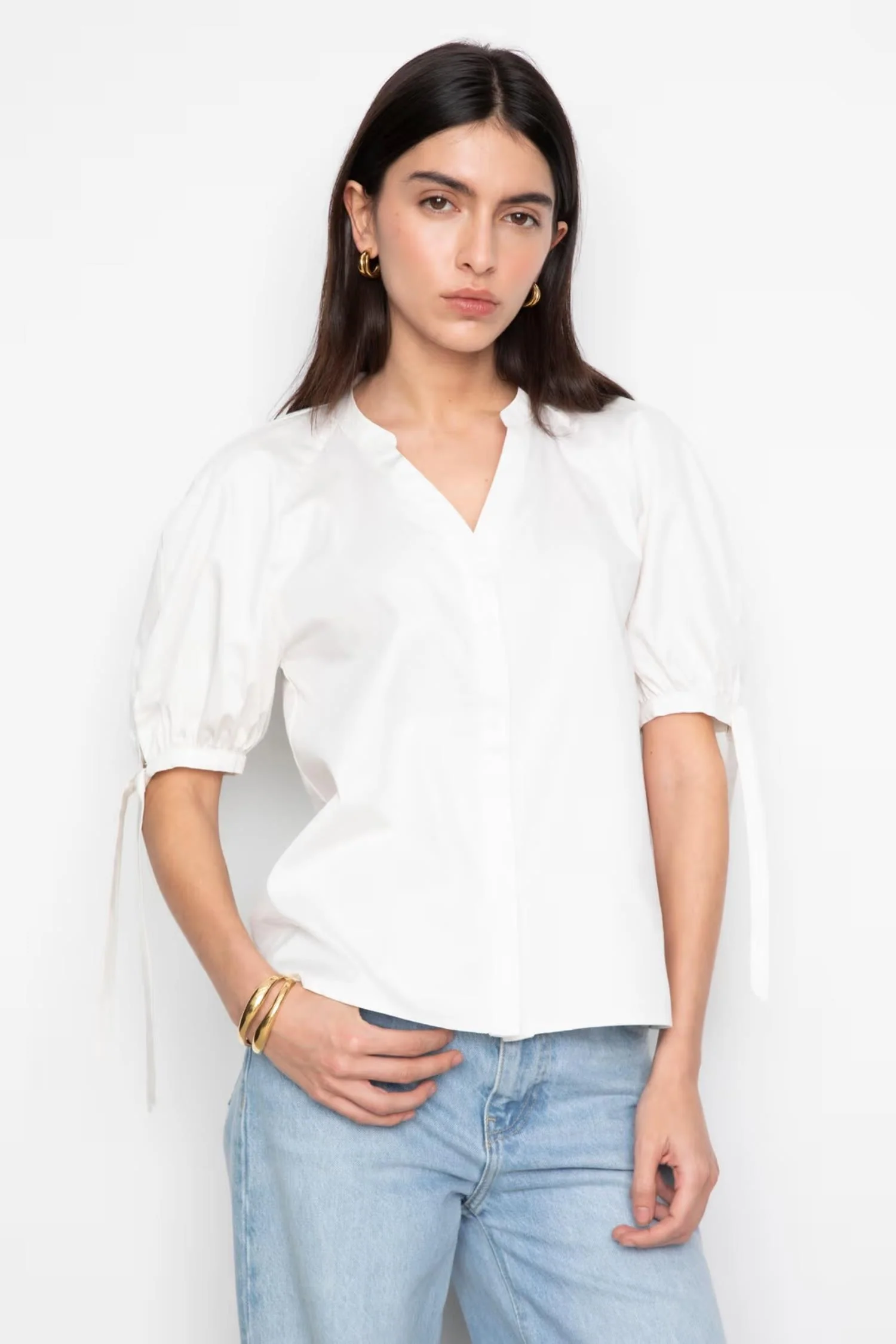Liza blouse - 1020 Cream - Image 2
