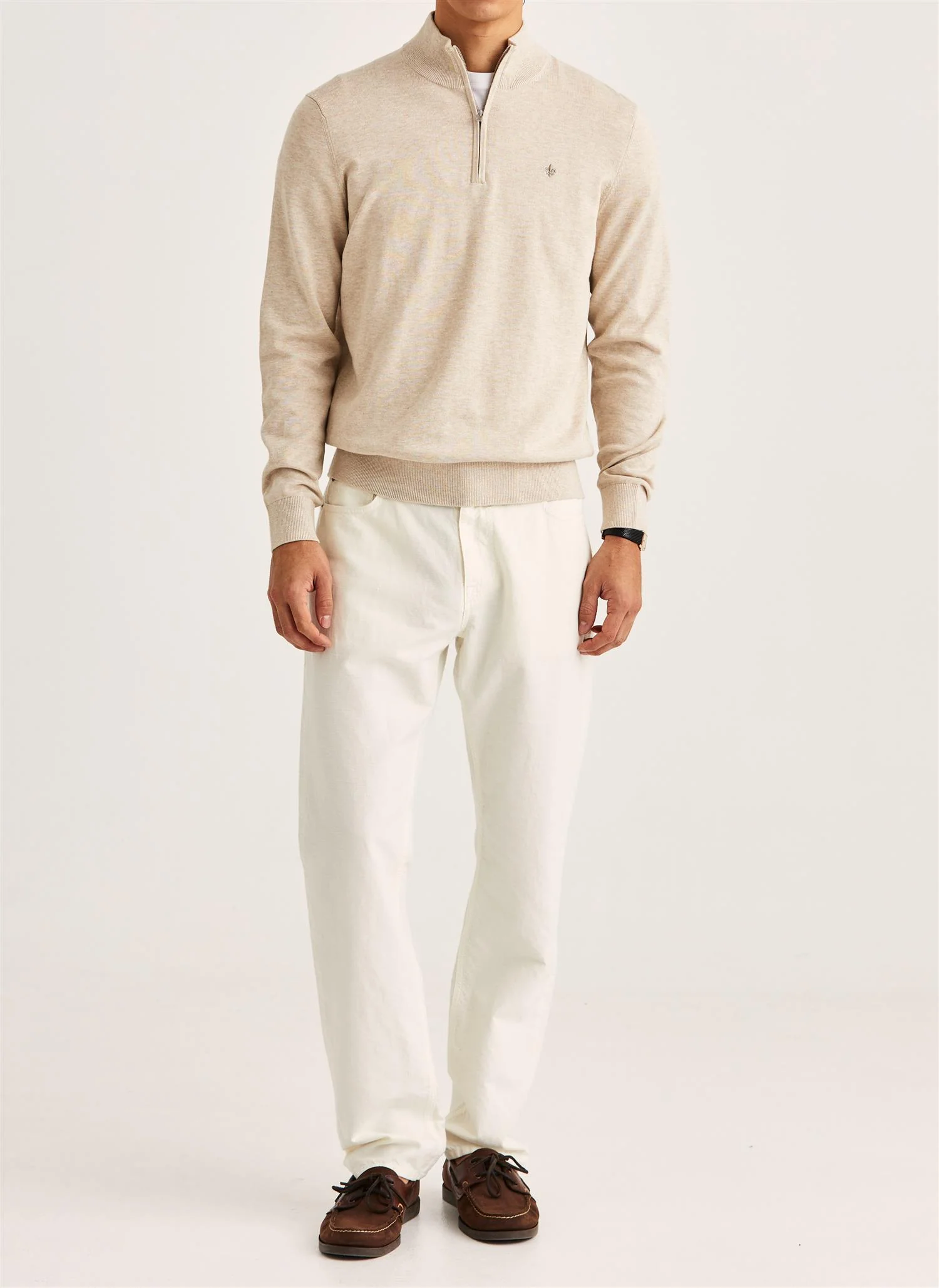 Riley Half Zip Khaki - Image 3