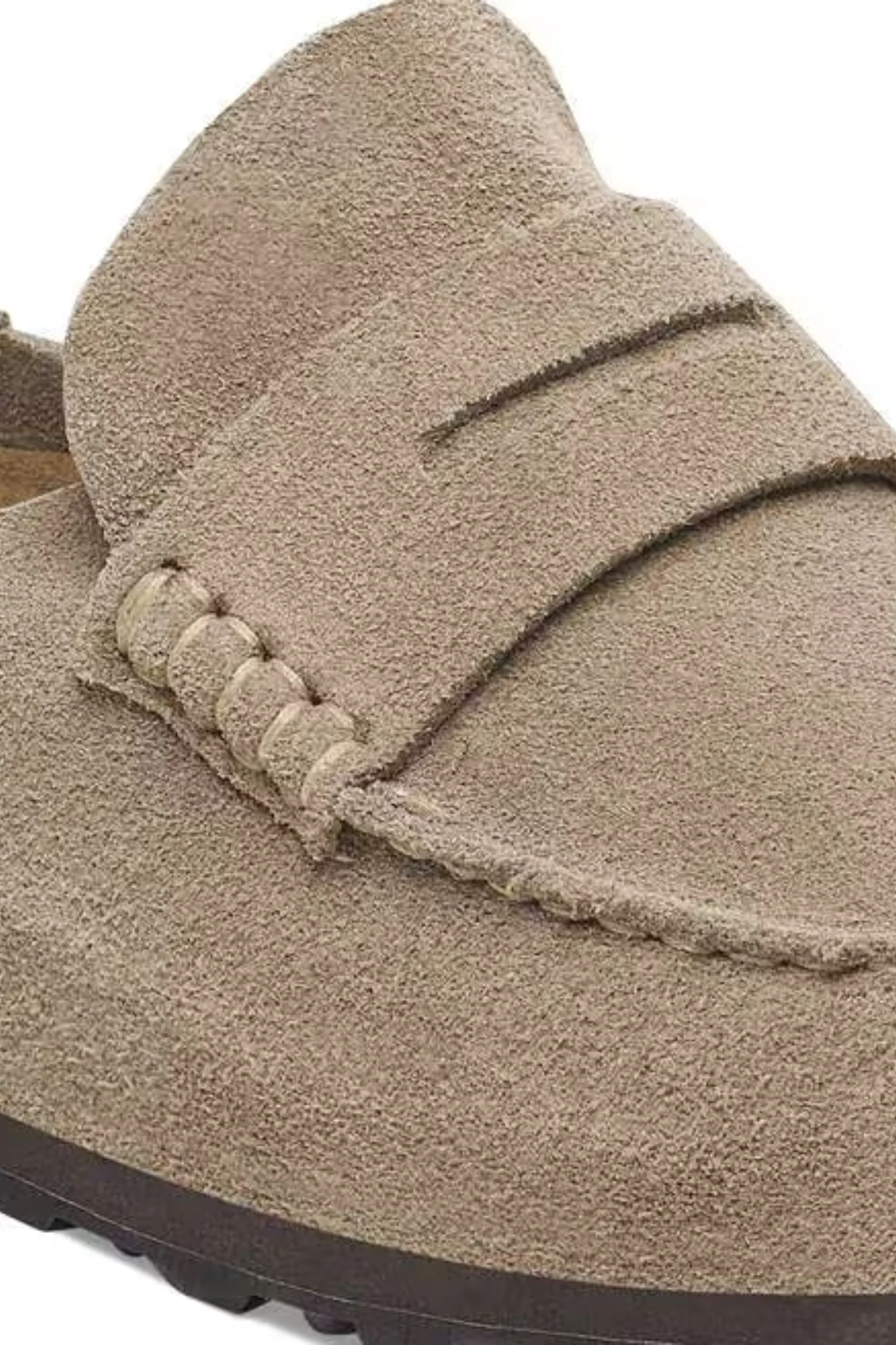 Women's Naples Wrapped Suede Leather- Taupe - Image 5