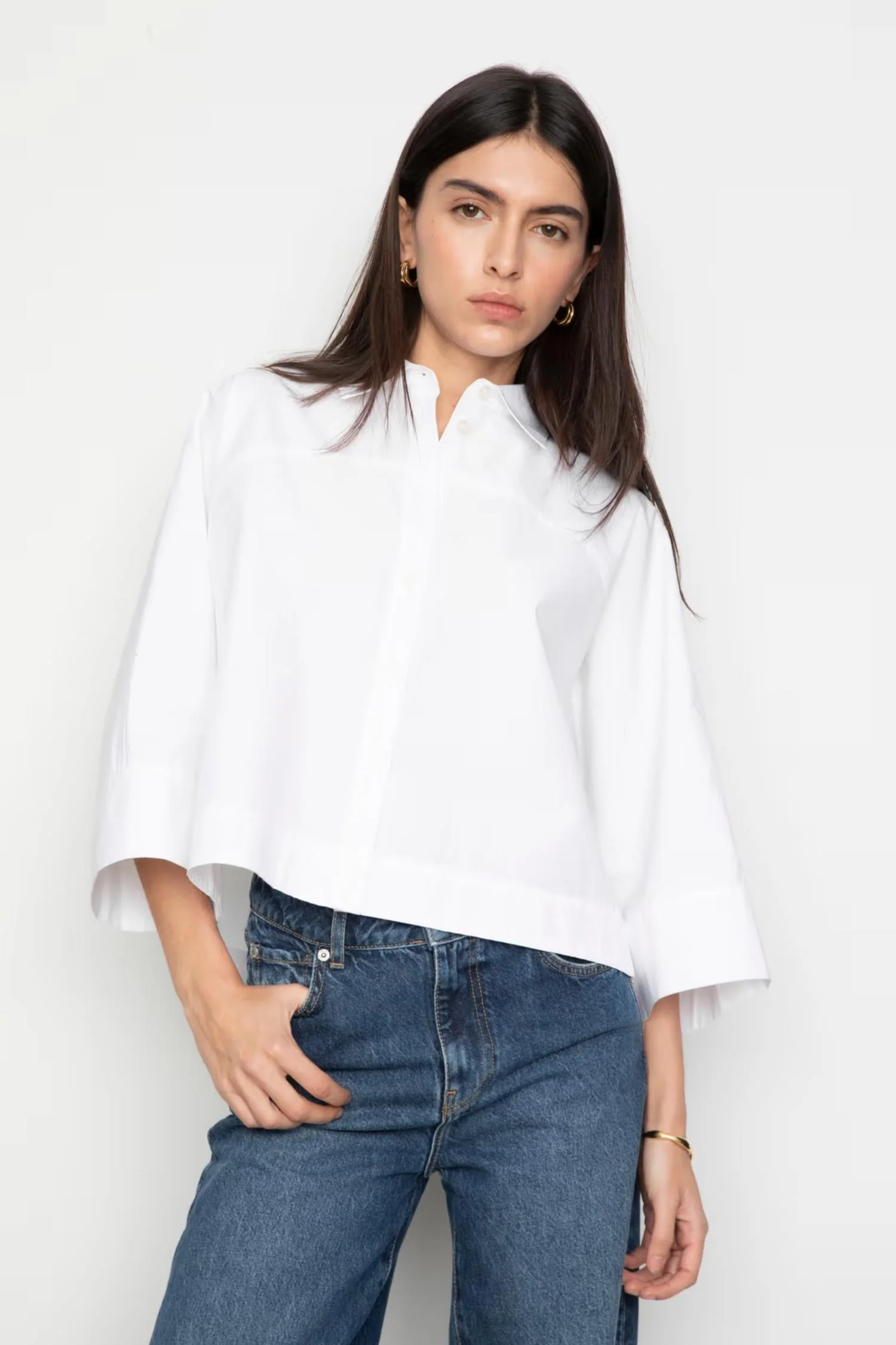 Iona shirt - 1005 White - Image 4