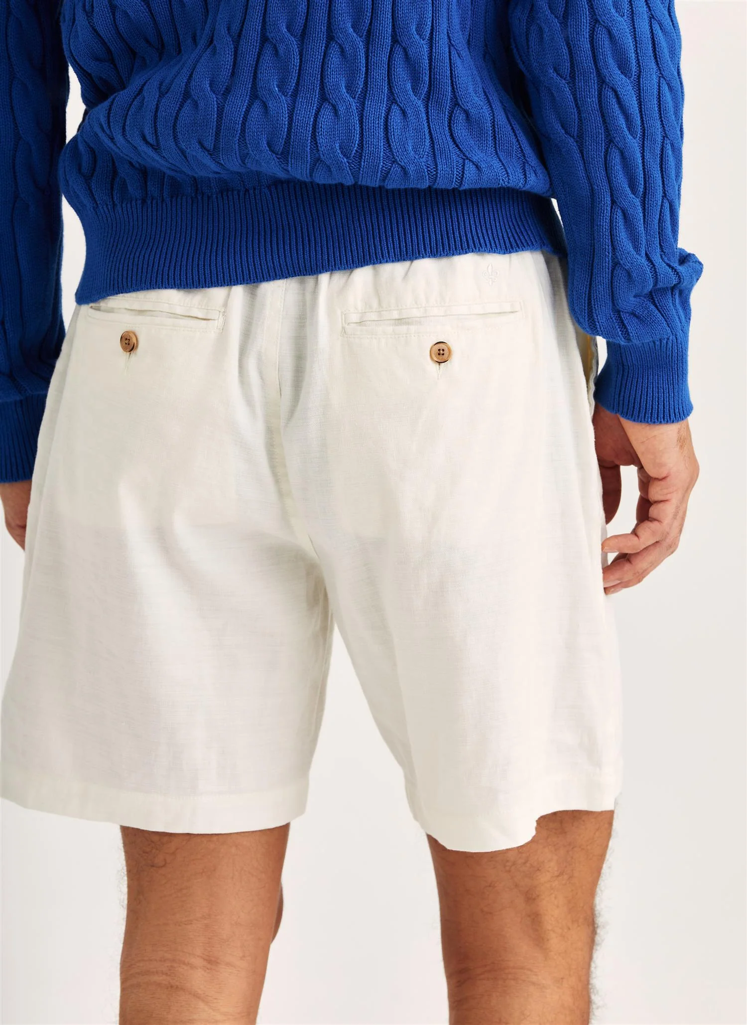 Fenix Linen Shorts Off White - Image 4