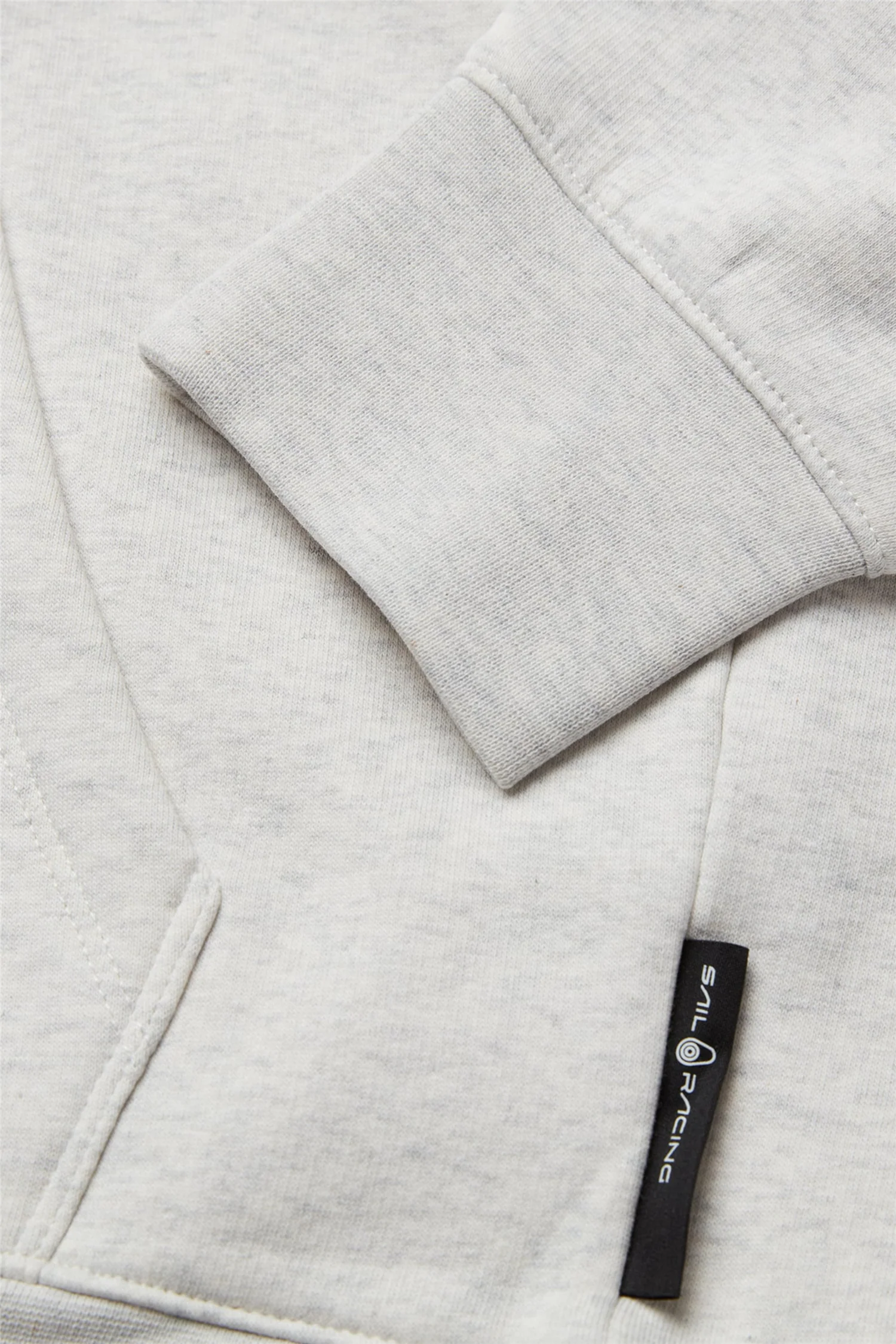 Bowman Logo Hood Light Grey Melange - Image 3