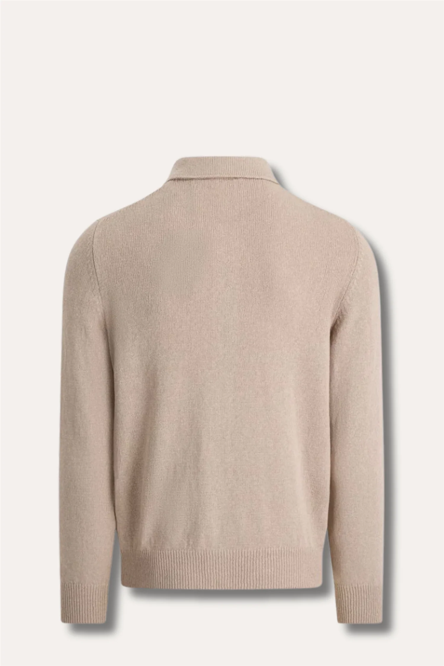 Cashmere/Cotton Cardigan Beige - Image 2