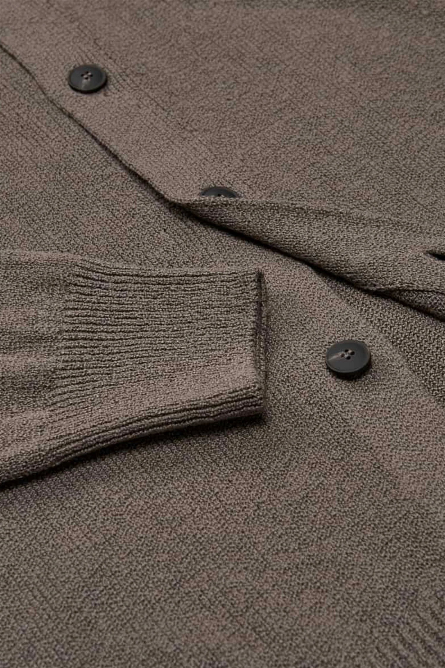 Cashmere/Cotton Cardigan Brown - Image 4