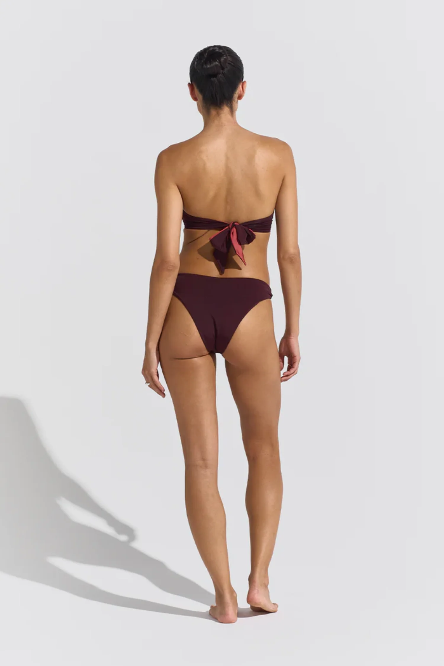 Billow Bikini Top - Burgundy - Image 3