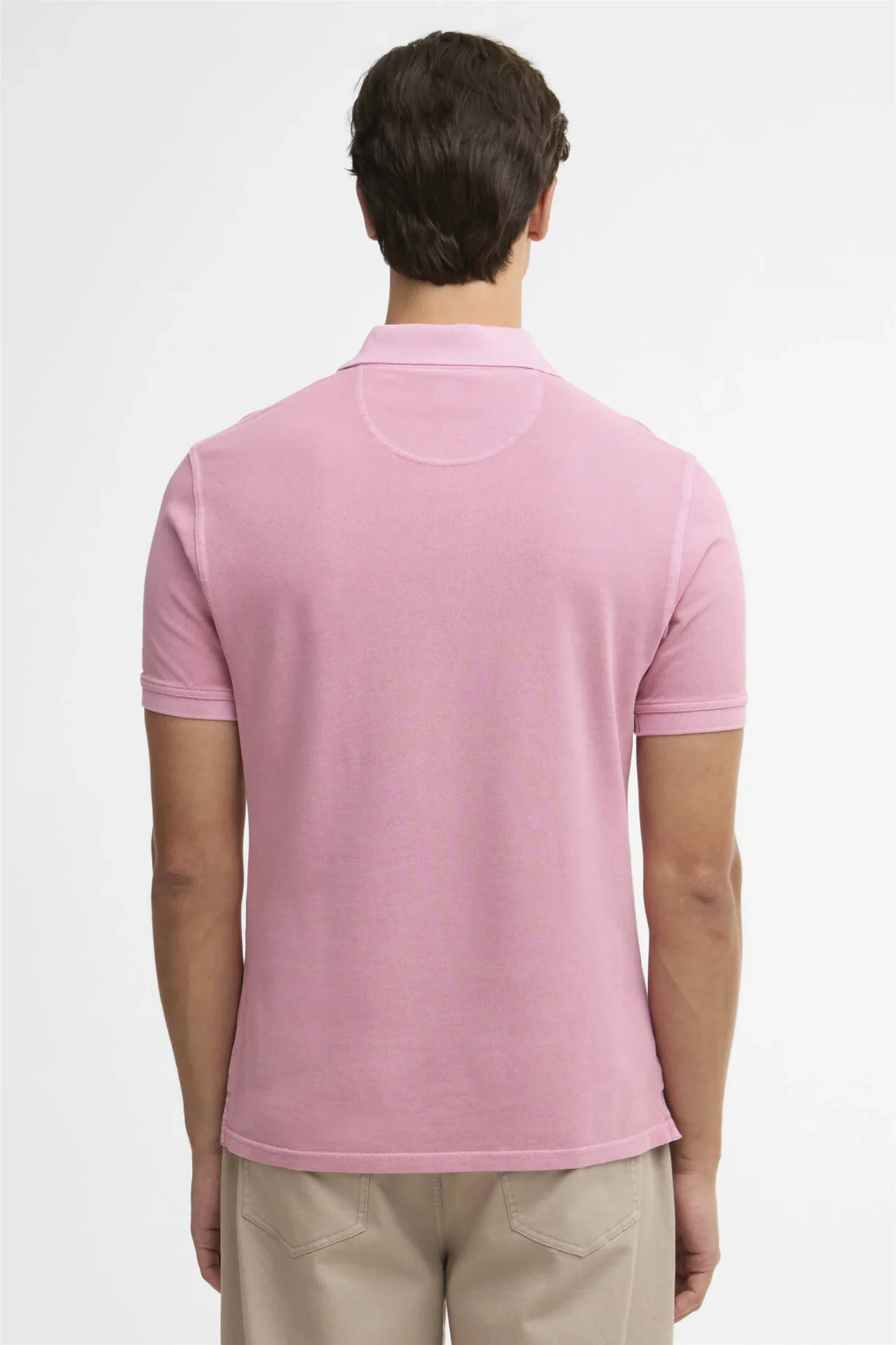 Tartan Polo Washed Pink - Image 4