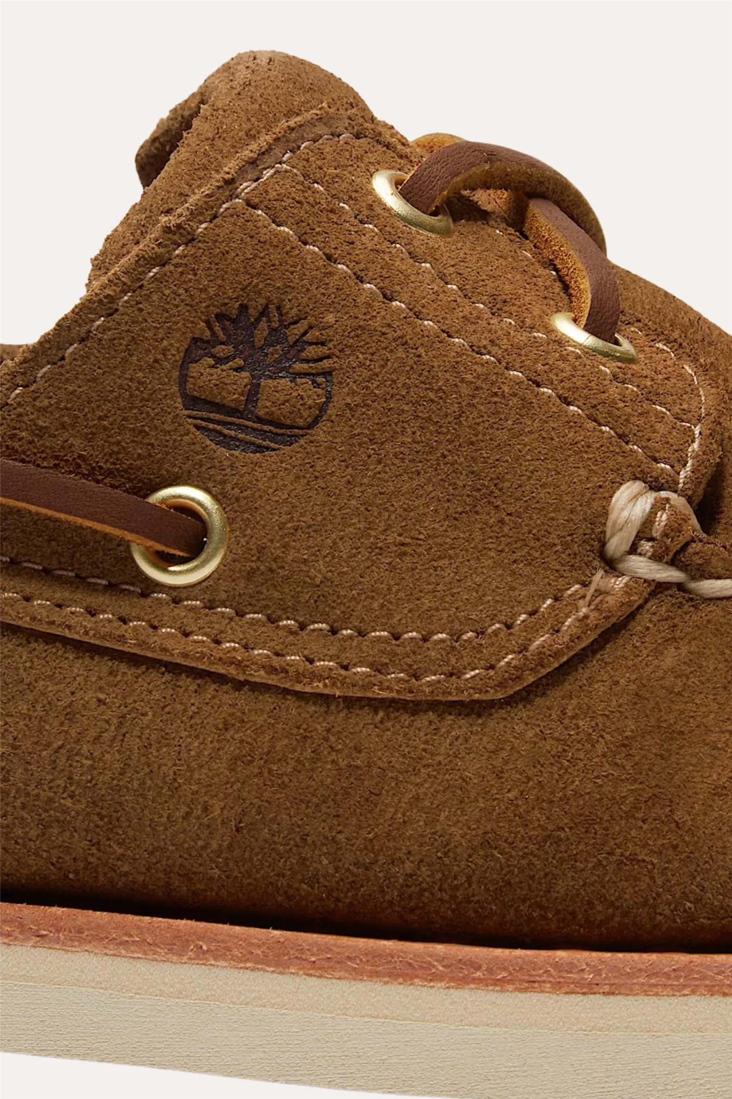 Crafted Boat Shoe Medium Beige Suede - Image 6