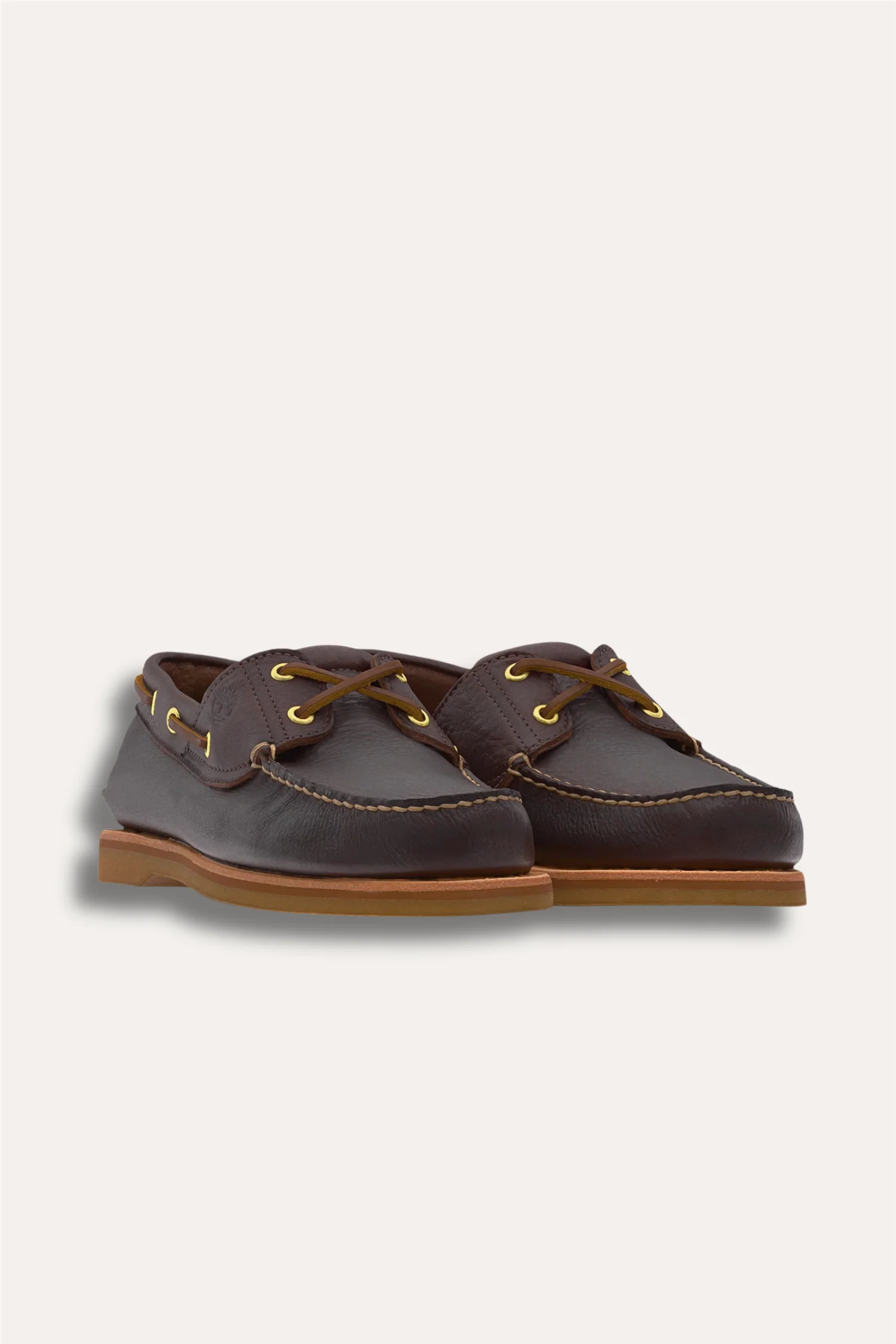 Crafted Eye Boat Shoe Dark Brown Full Grain - Image 2