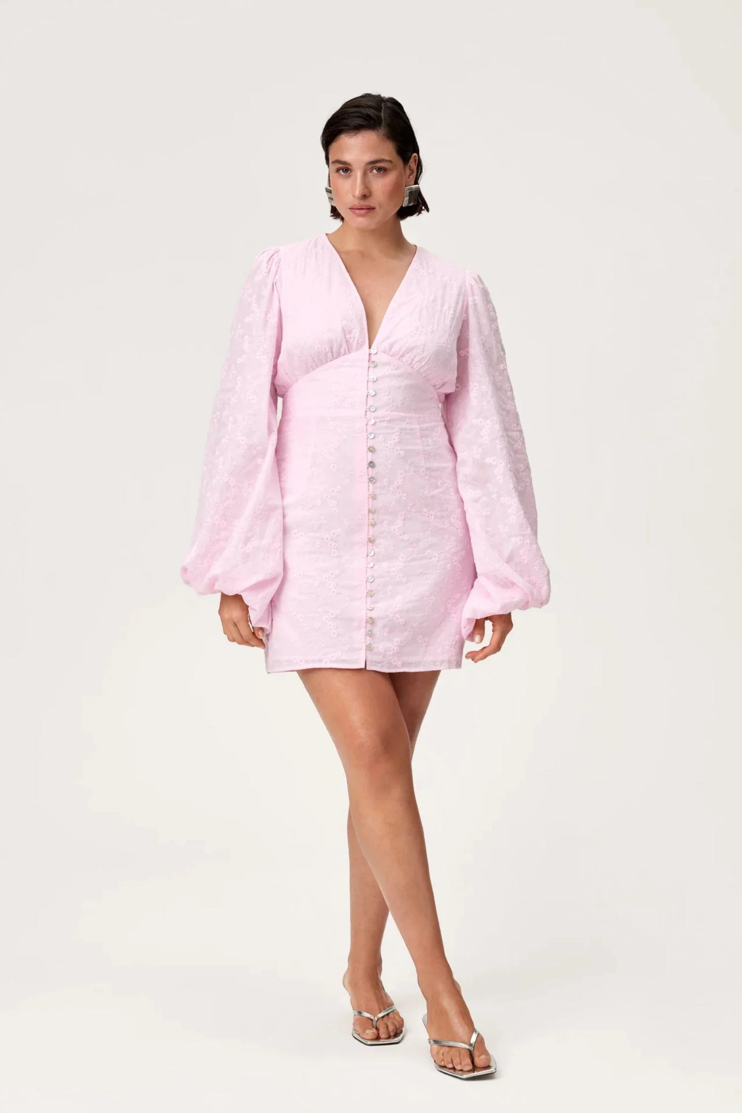 Florence dress- Pink Embroidery - Image 4