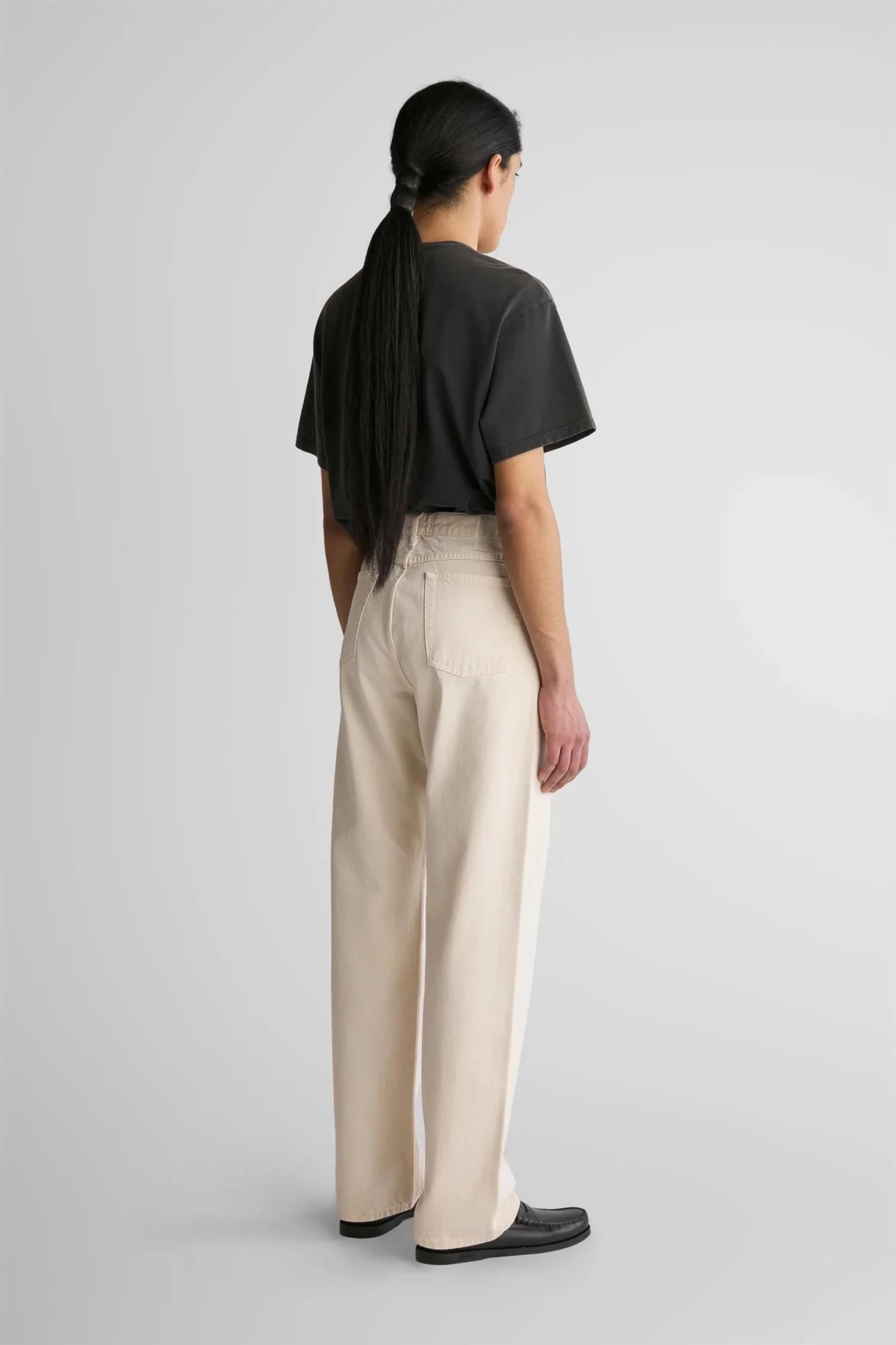 Barnes High-Rise Wide Fit Fade Bone - Image 5