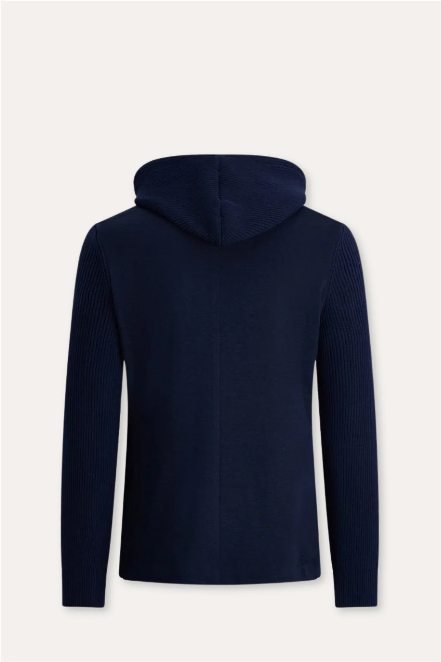 Blazer Cotton Rib With Hood Navy - Image 2