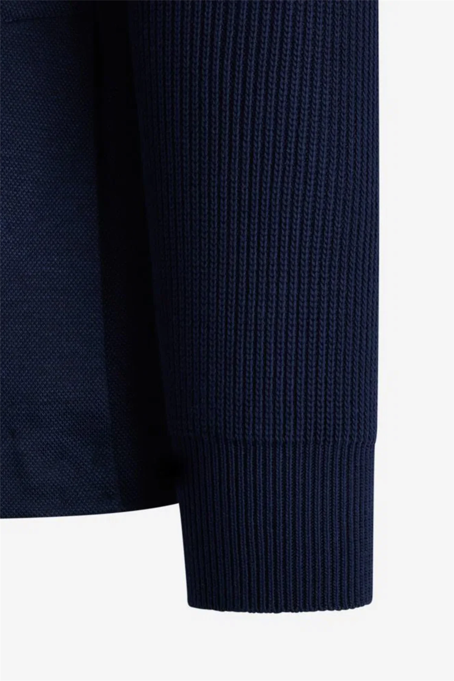 Blazer Cotton Rib With Hood Navy - Image 4