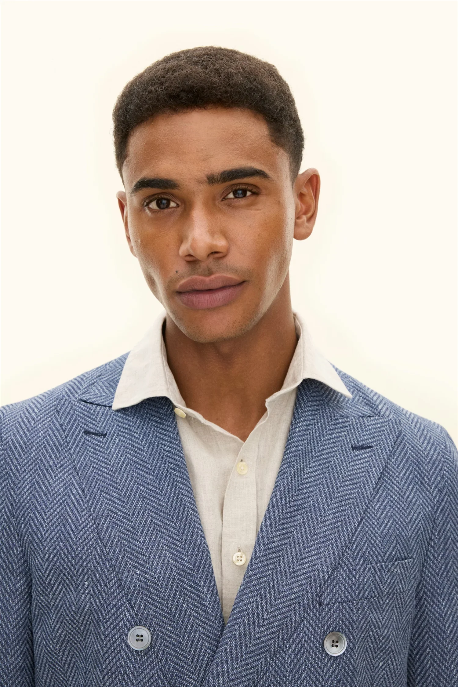 Farris Patch Soft Regular Fit Blazer Blue Tropic - Image 5