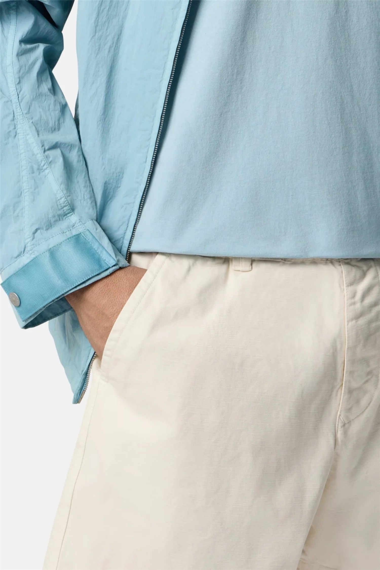 Bermude Loose Wide Leg Marina Shorts Ivory - Image 4