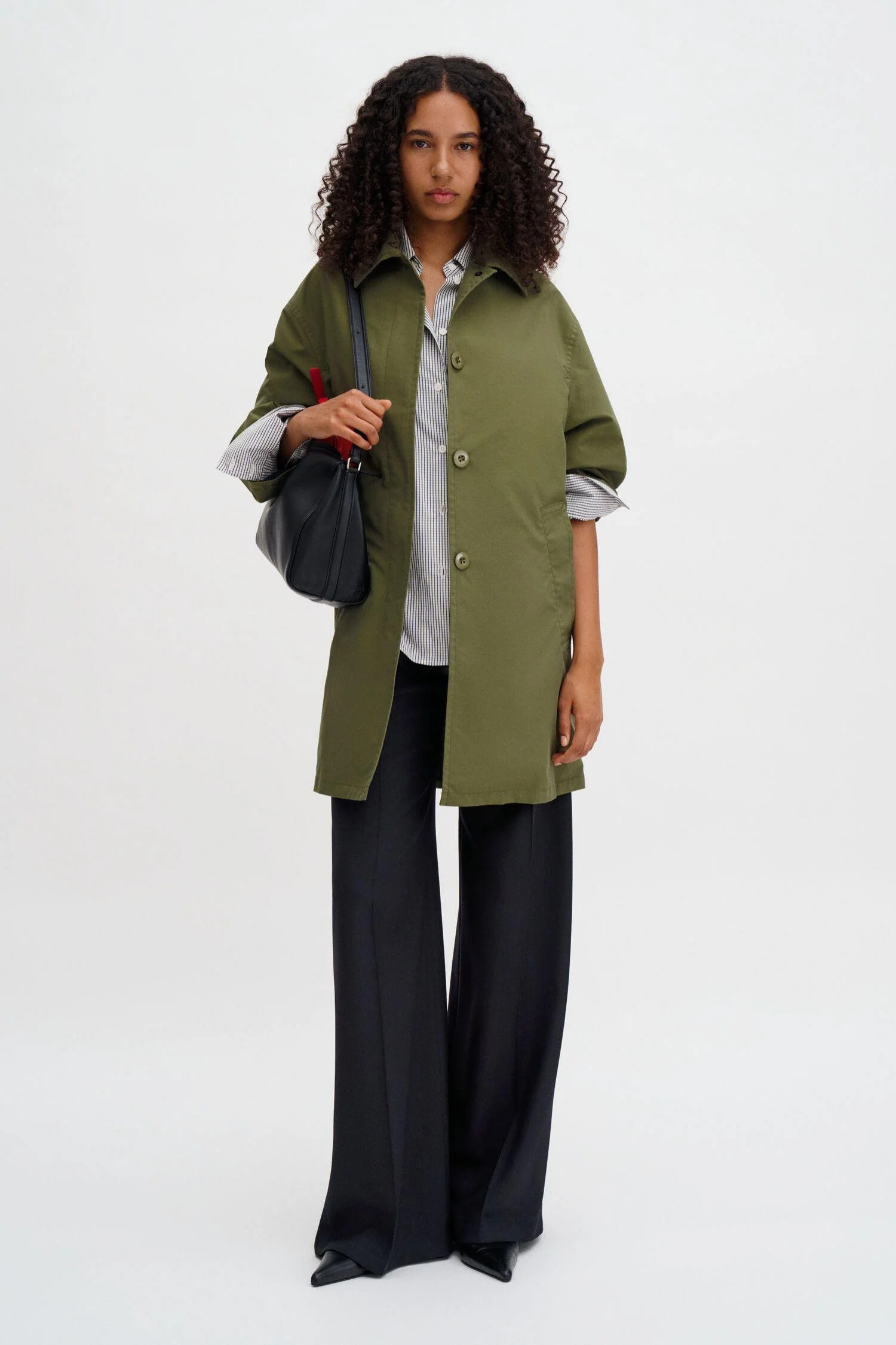 Cassie Car Coat - Laurel Green - Image 2