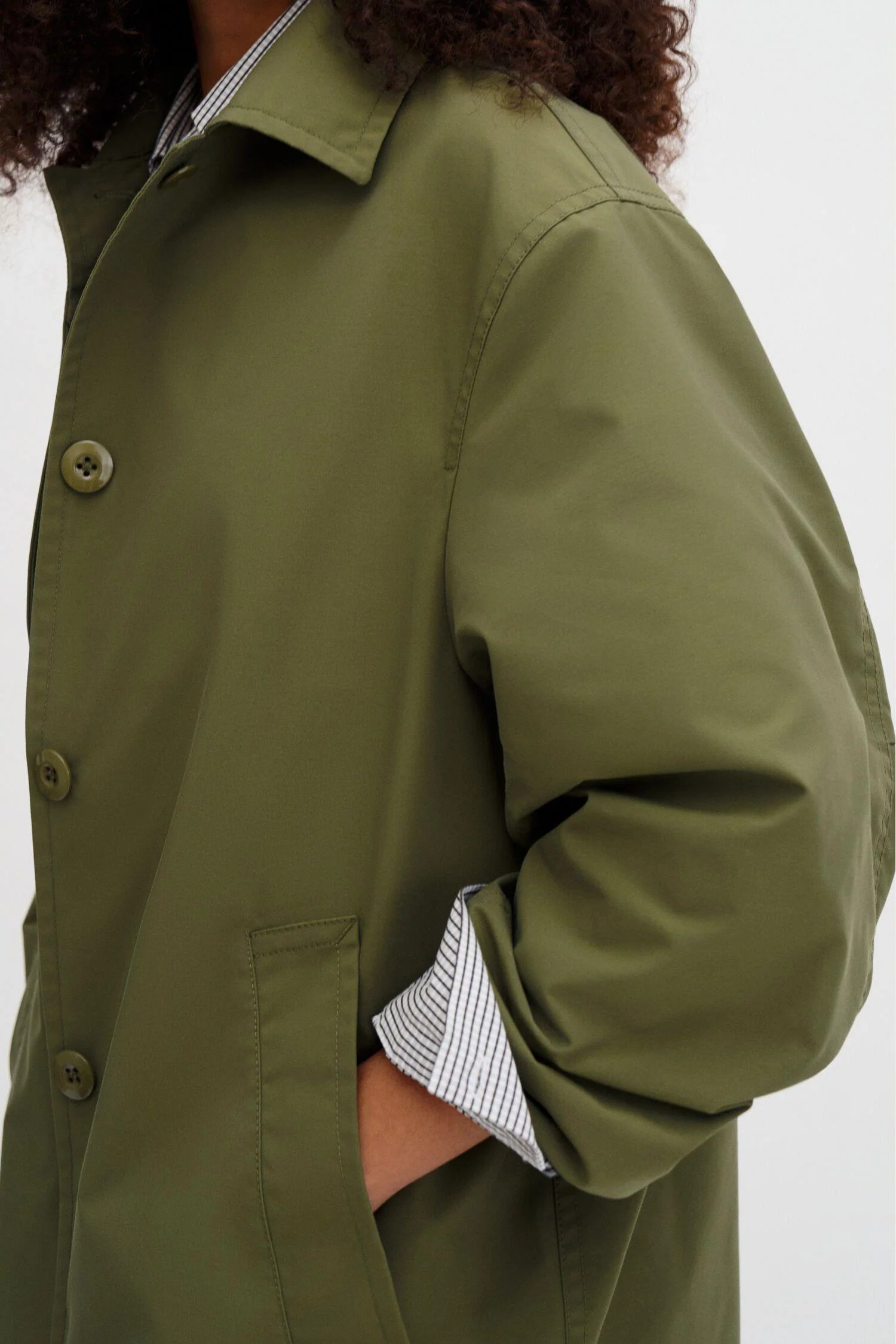 Cassie Car Coat - Laurel Green - Image 4