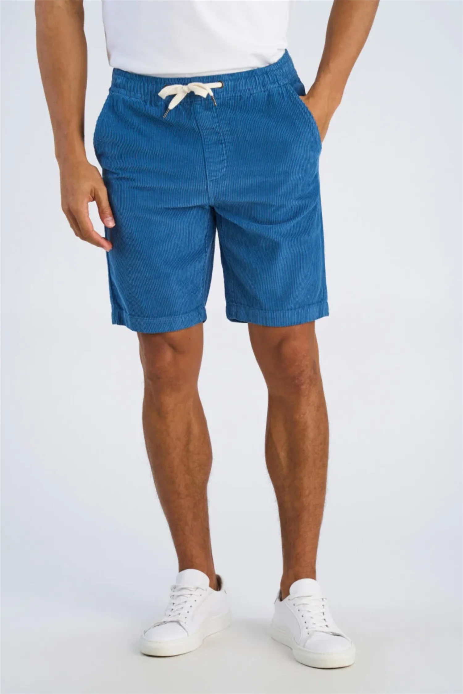 Corduroy Shorts Steel Blue - Image 4