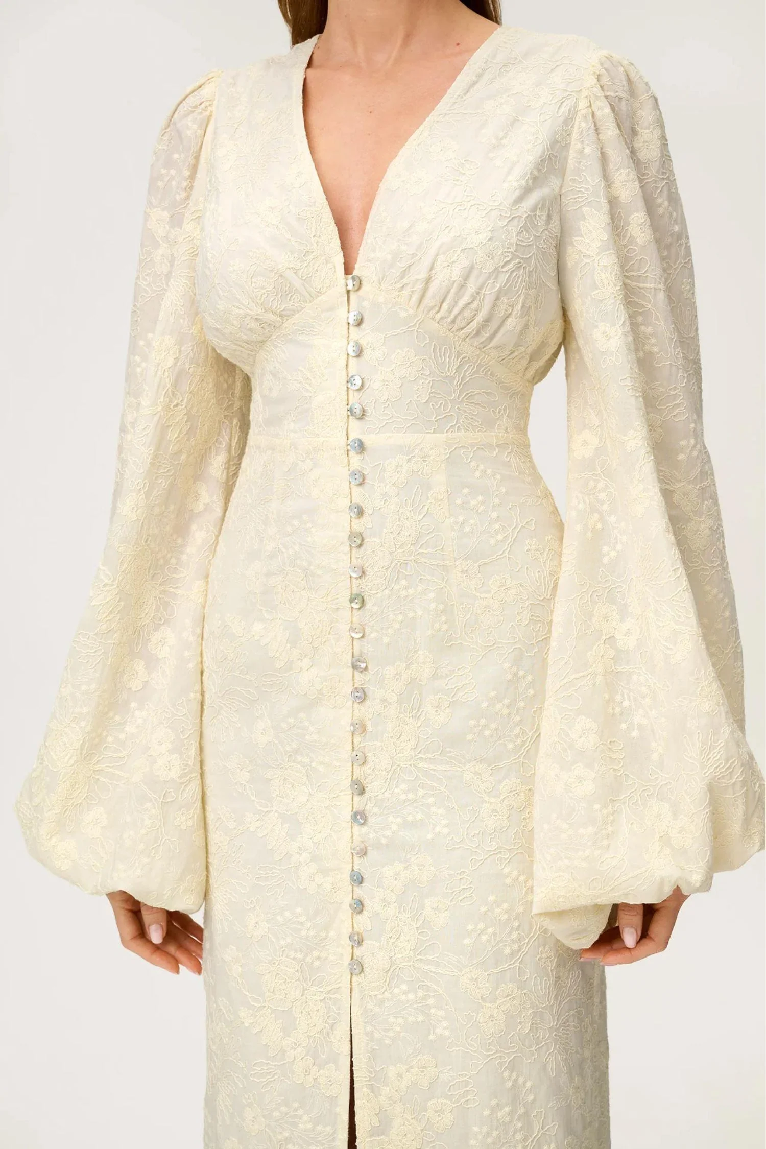 Positano Dress- Light Yellow - Image 3