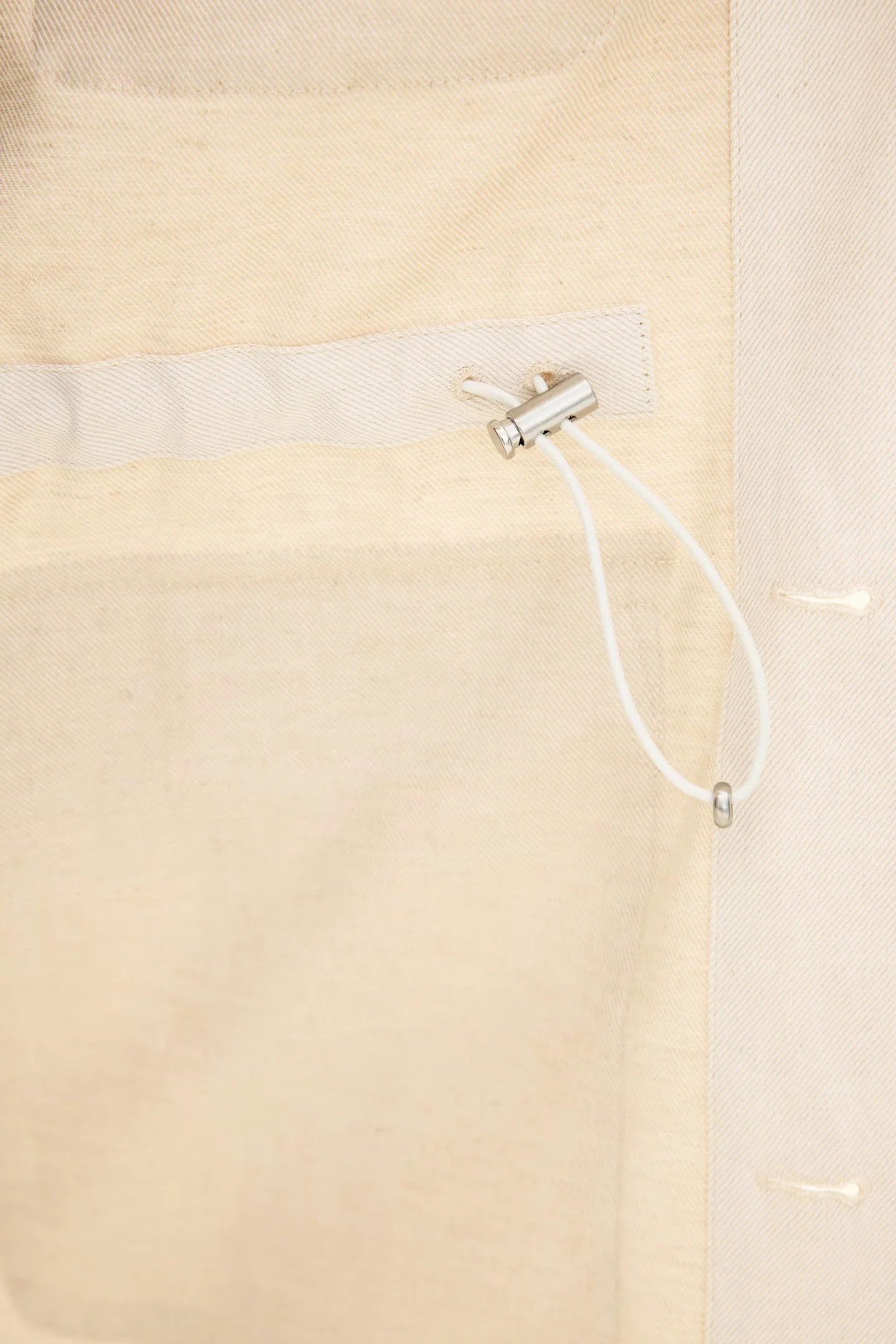 Sirolo Cotton Shirt Jacket White Sand - Image 10