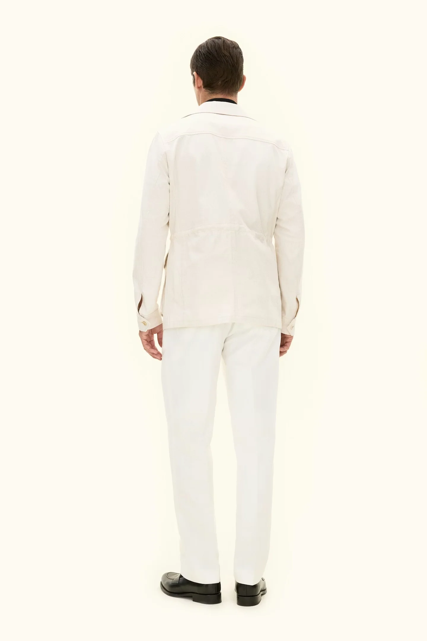 Sirolo Cotton Shirt Jacket White Sand - Image 5