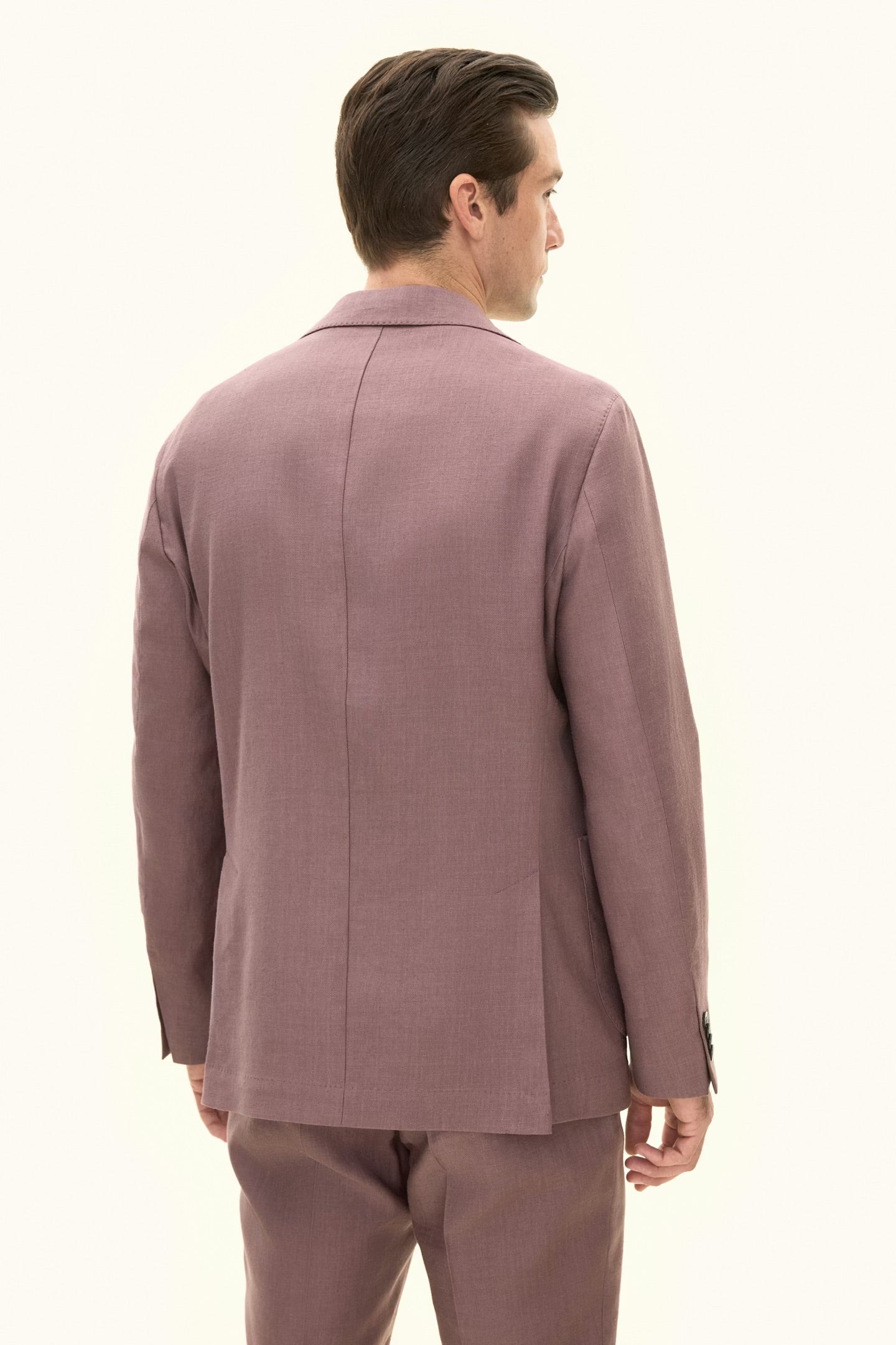 Ferry Patch Soft Linen Blazer Purple - Image 3
